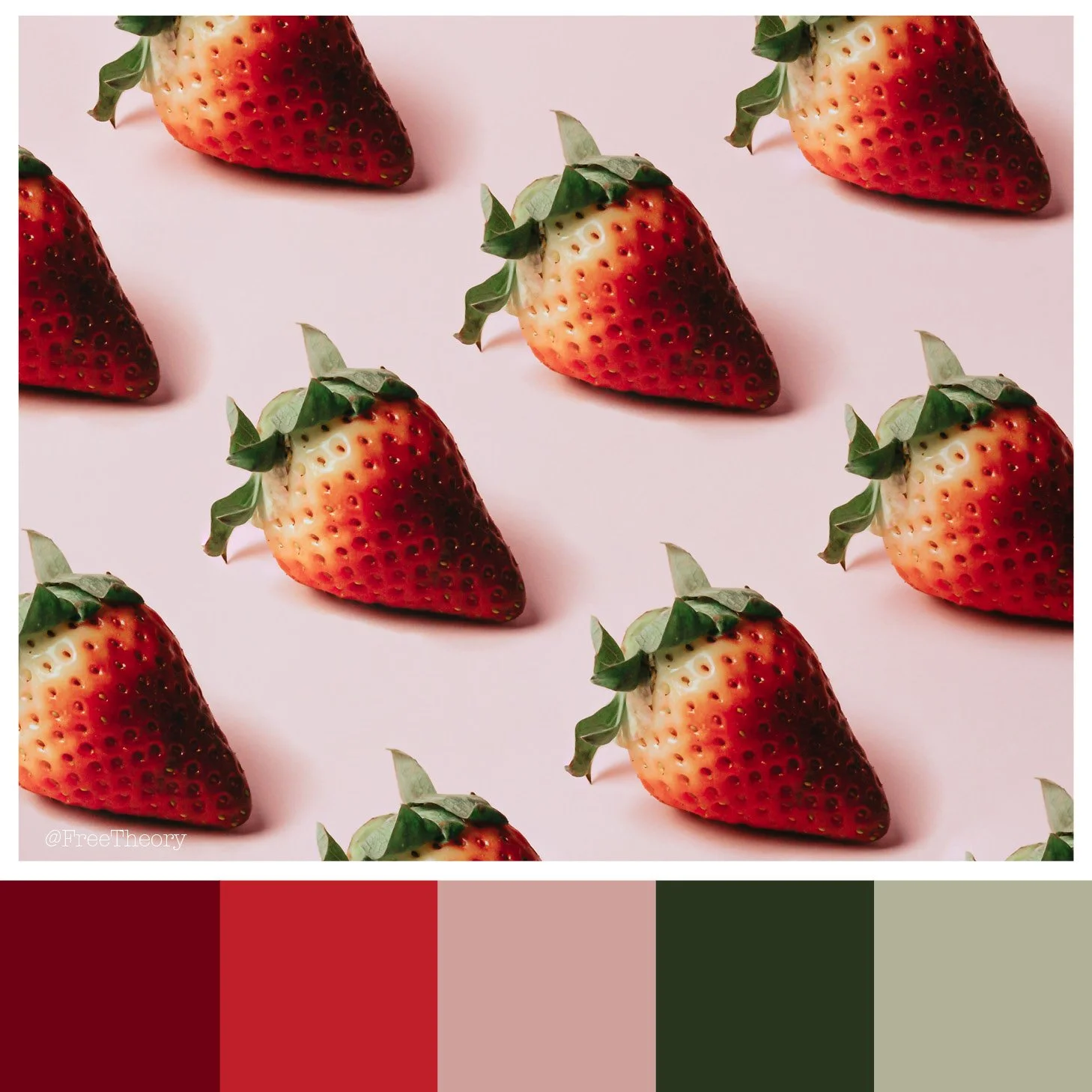 Perfect Strawberries Color Palette