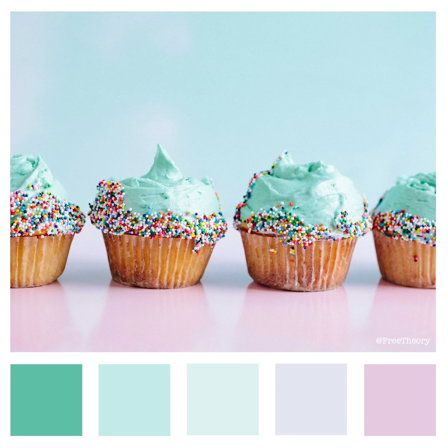Blue Cupcakes Color Palette