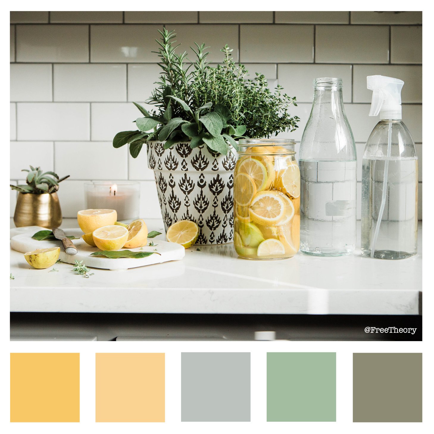 Lemon Kitchen Color Palette