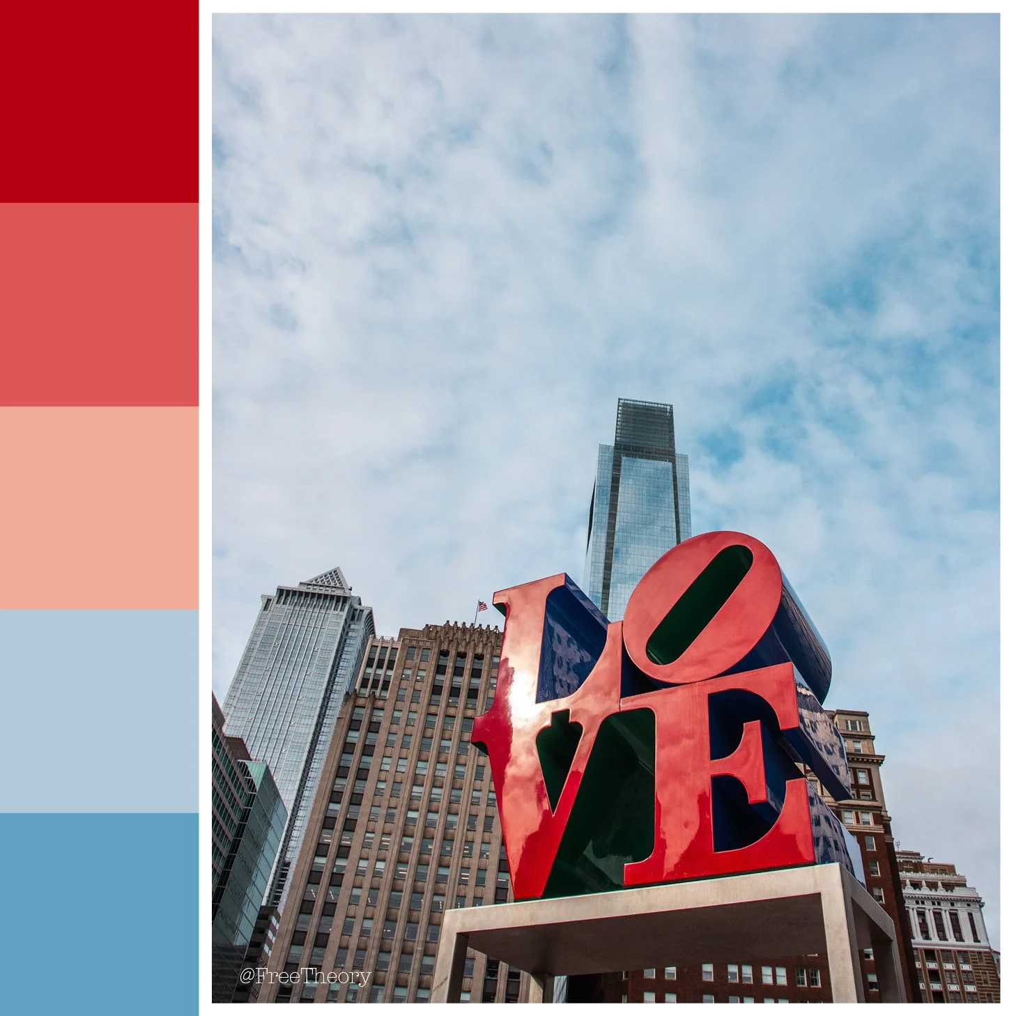 Philadelphia LOVE Sculpture Color Palette