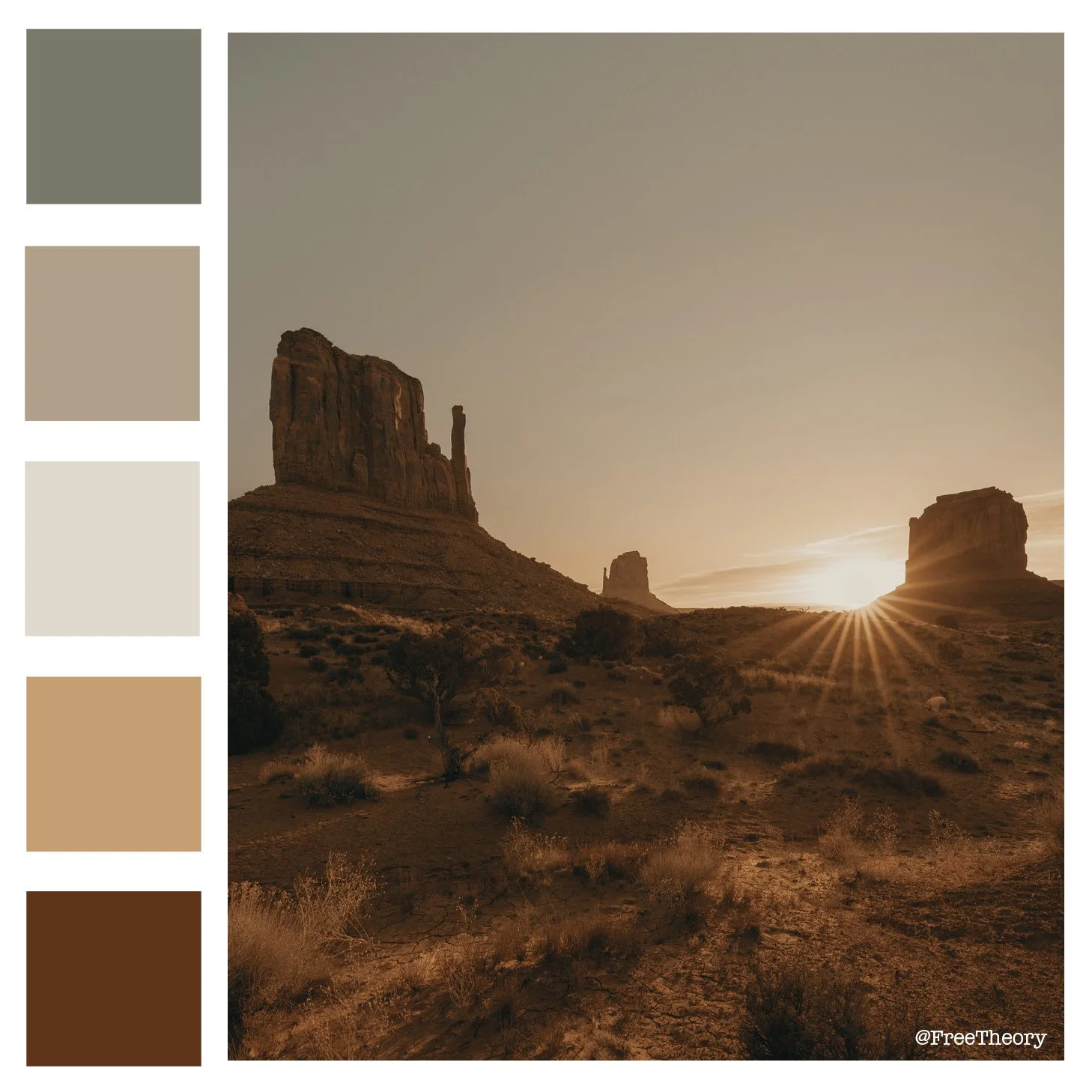 Monument Valley, Utah Color Palette