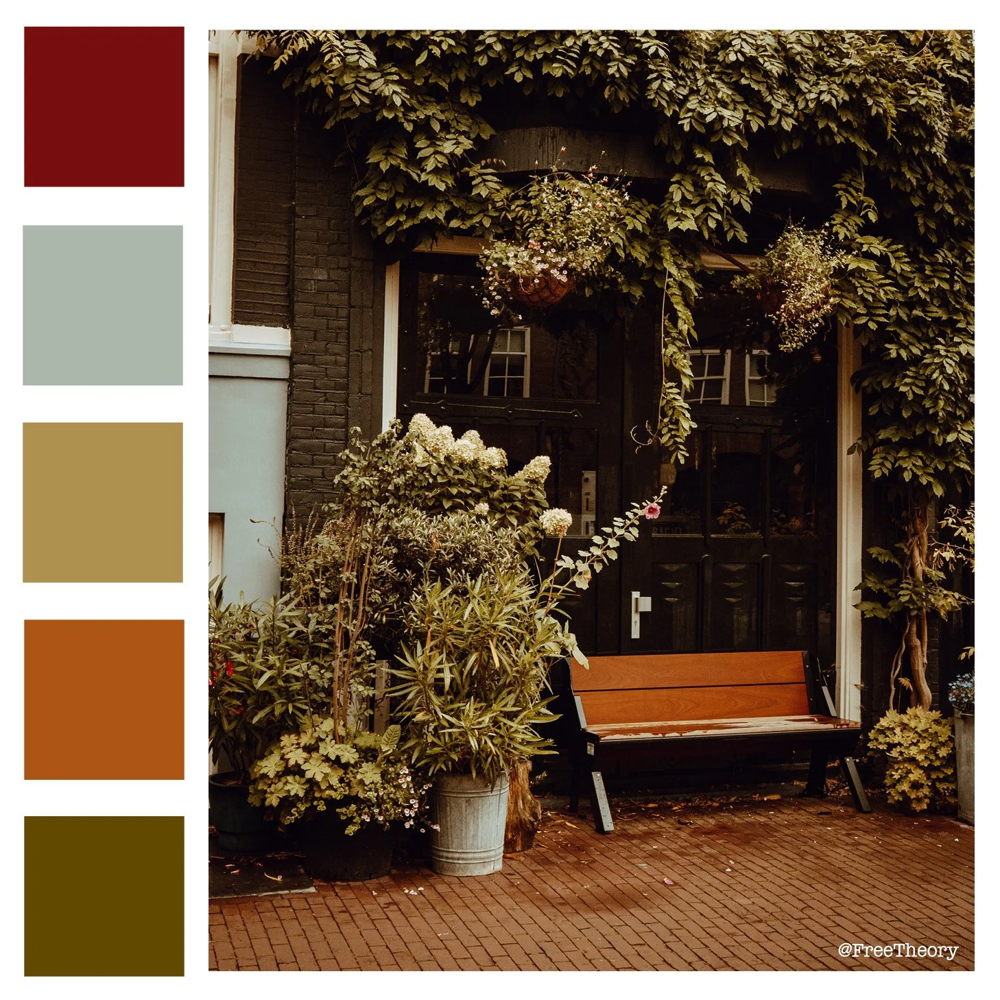 Botanical Sidewalk Color Palette