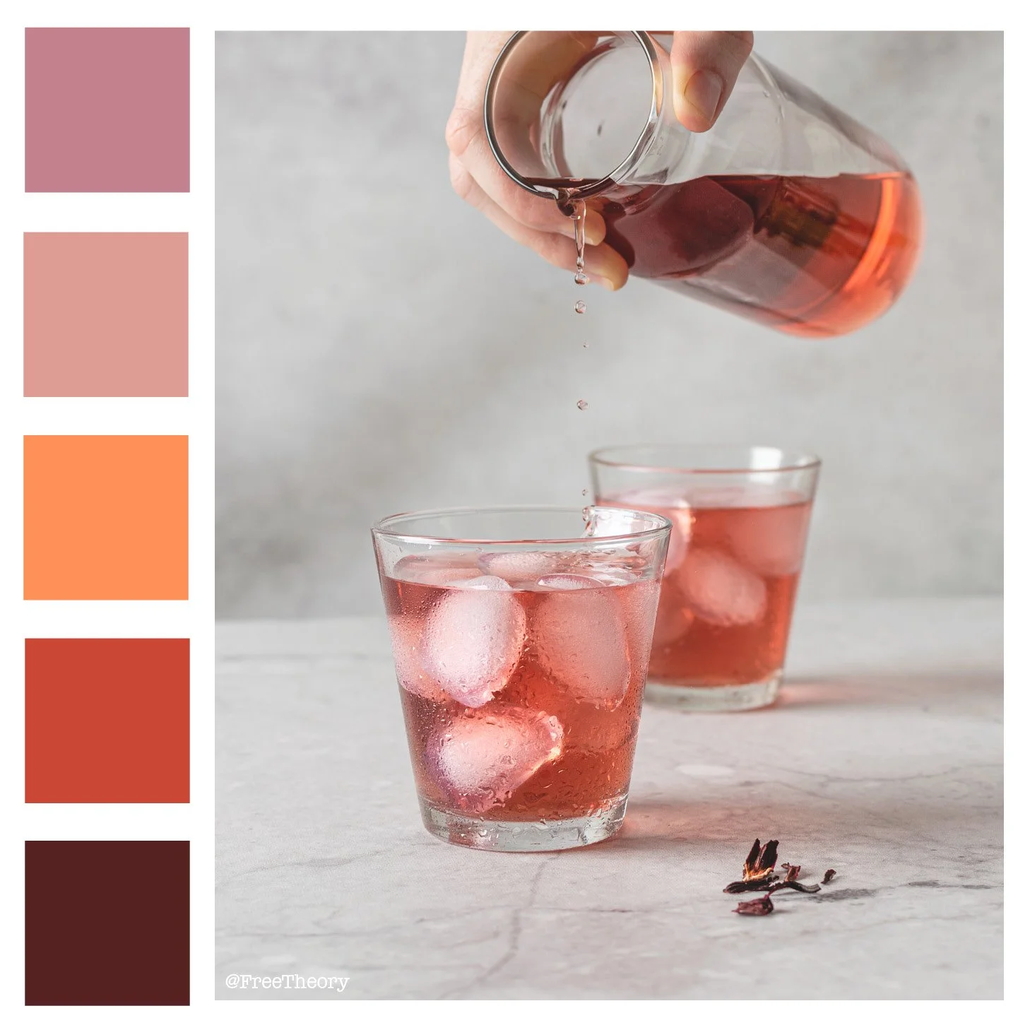 Refreshing Pink Drink Color Palette