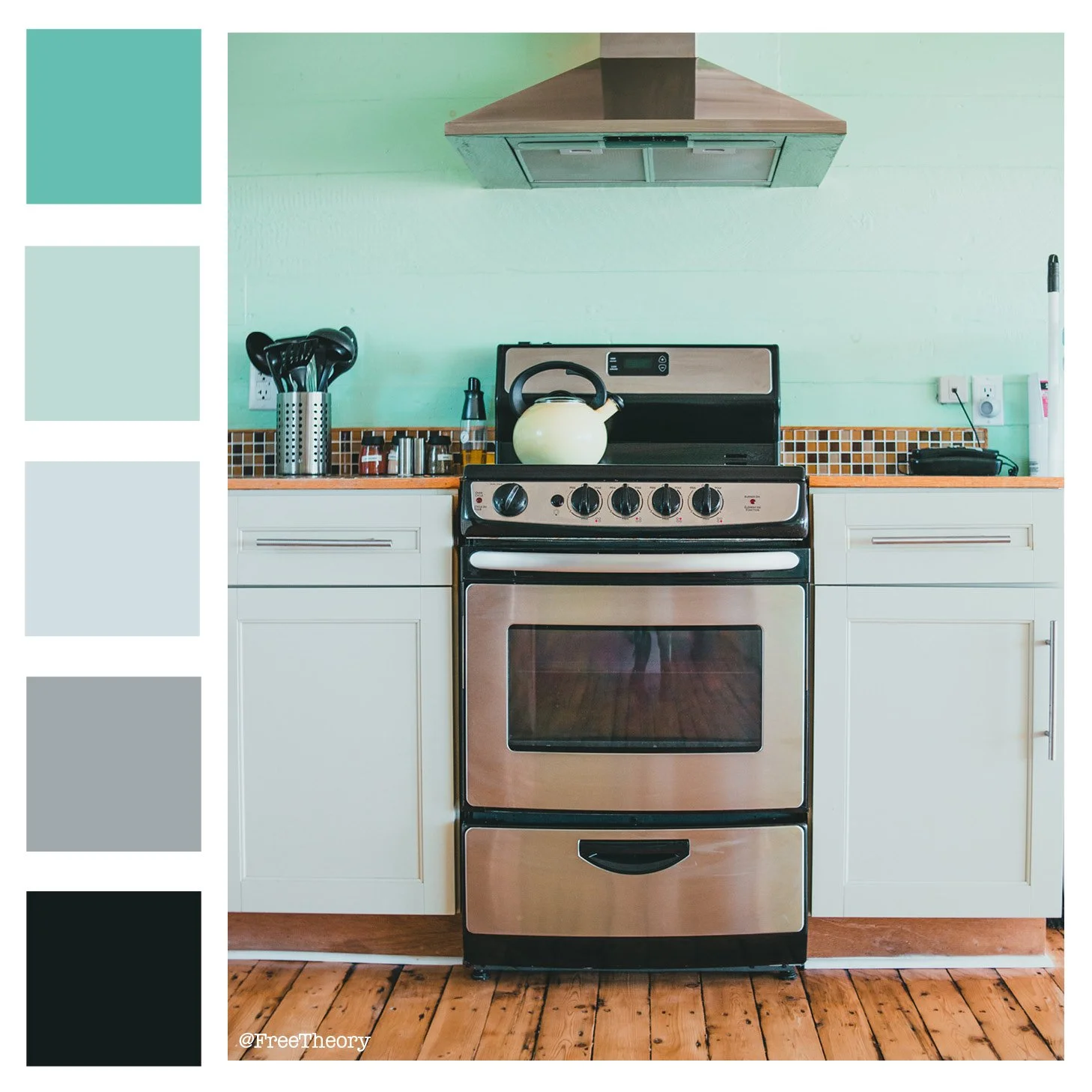 Bright Blue Kitchen Color Palette