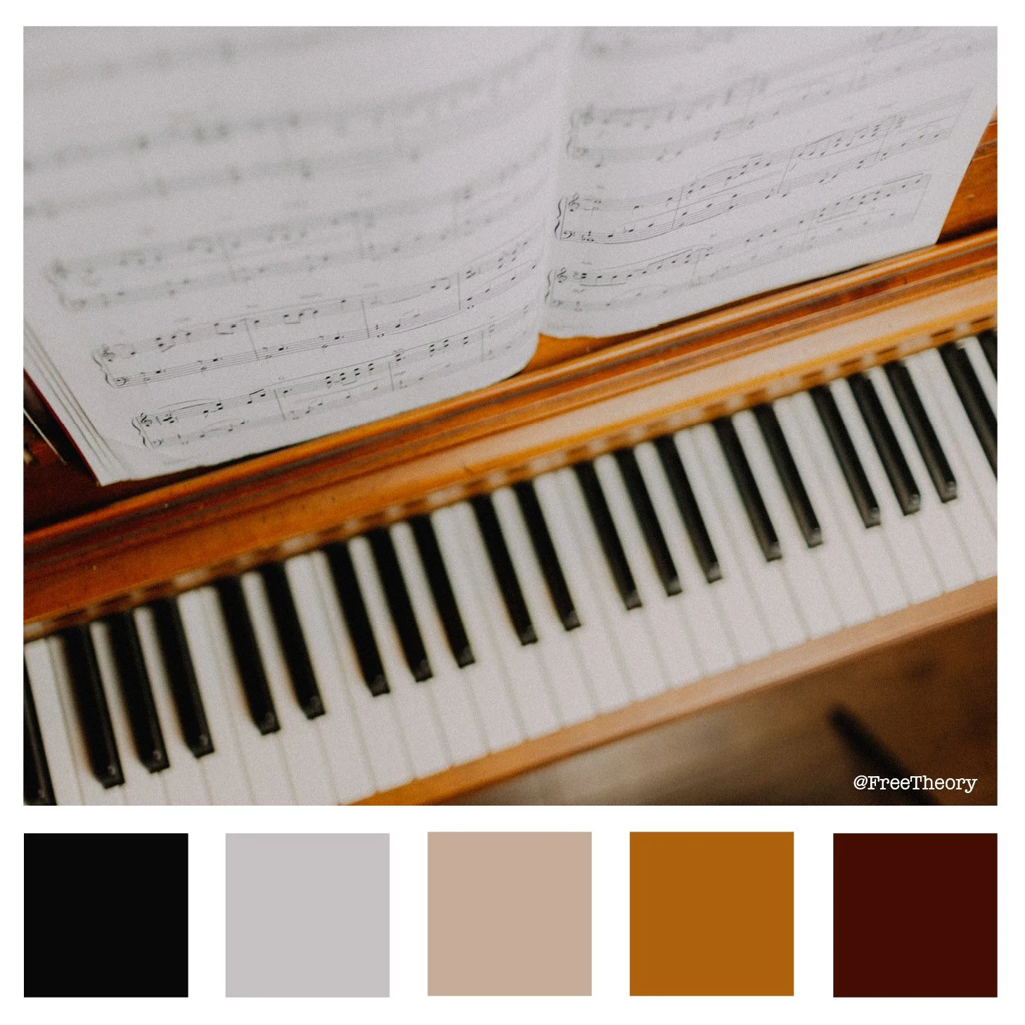 Vintage Piano Color Palette