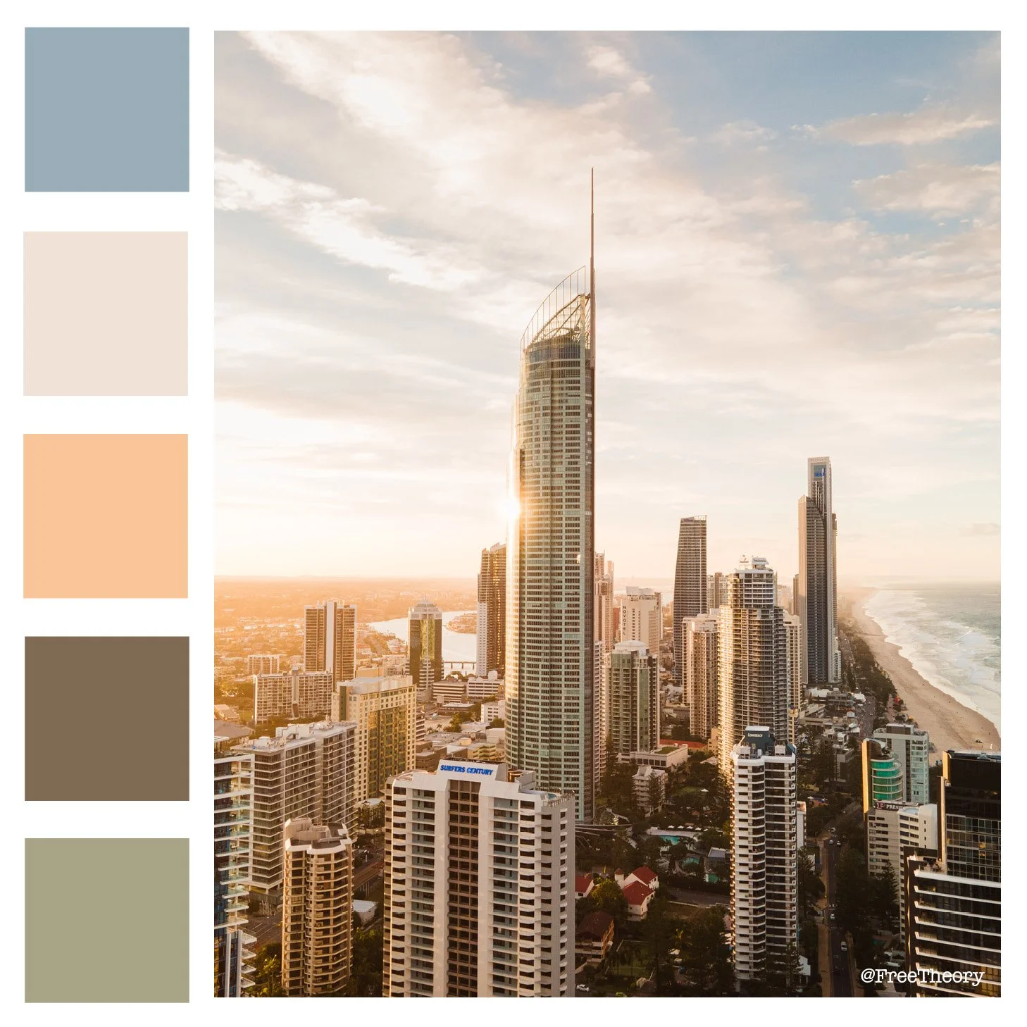 Gold Coast Color Palette