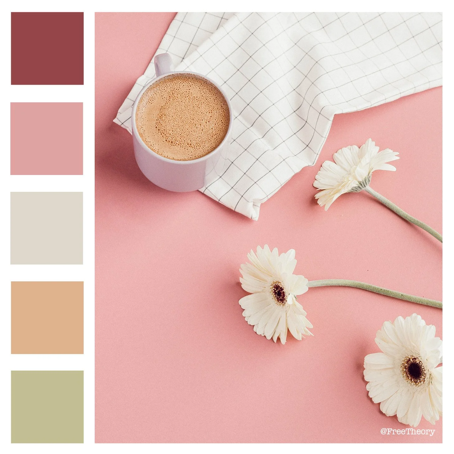 Gerber Daisies and a Latte Color Palette
