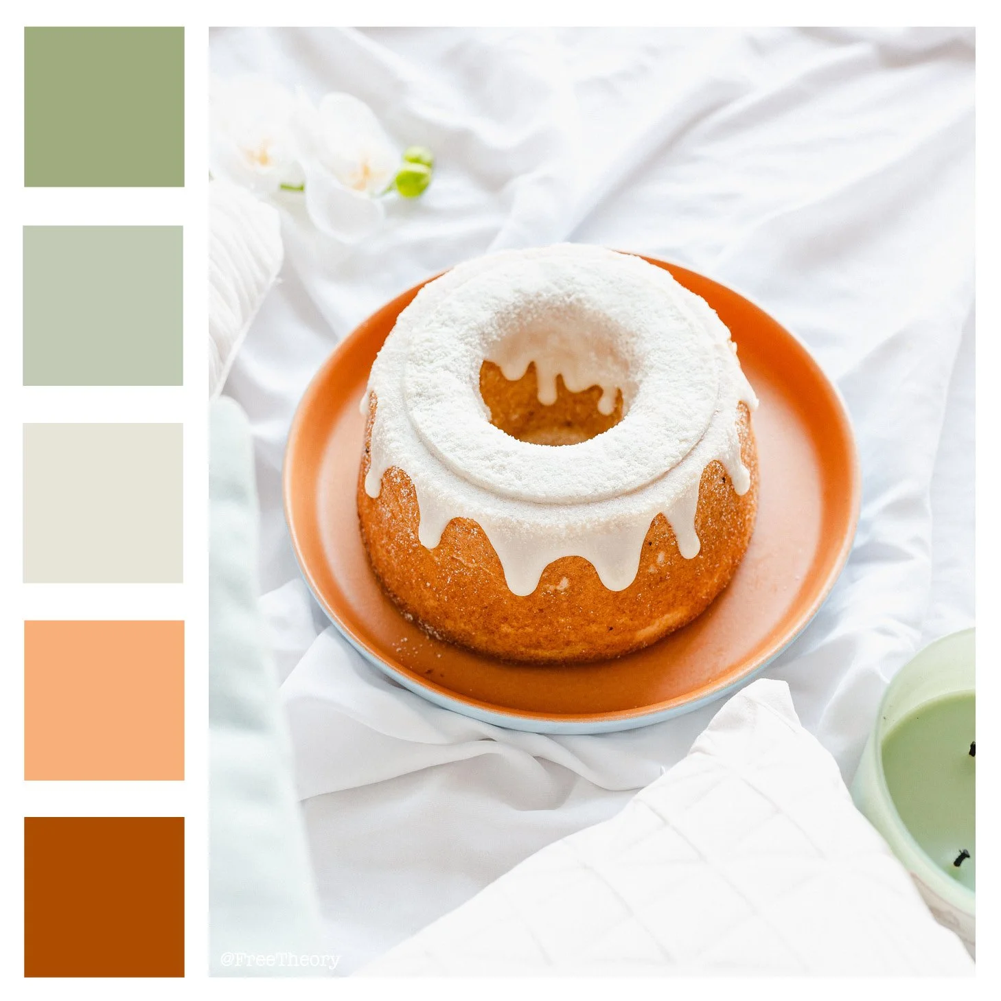 Glazed Bundt Cake Color Palette