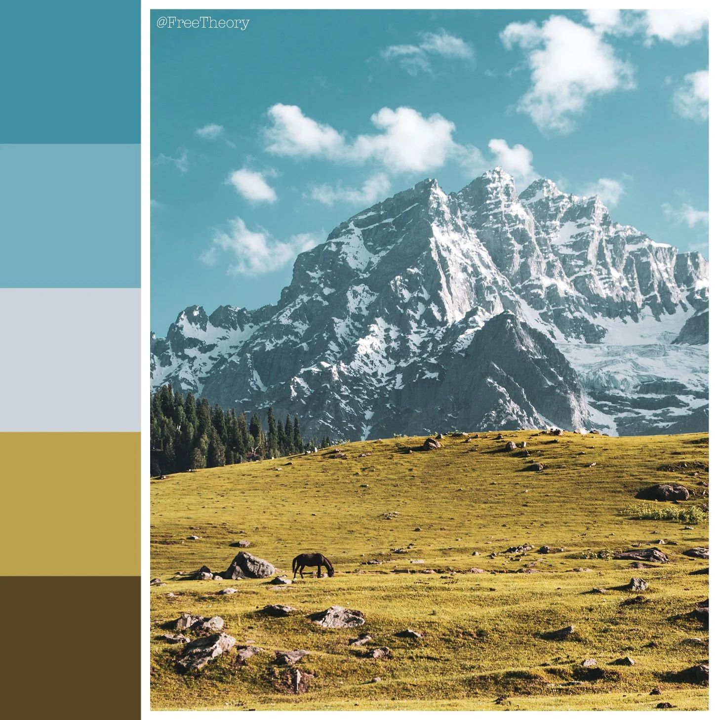 Sonamarg India Color Palette — Free Theory