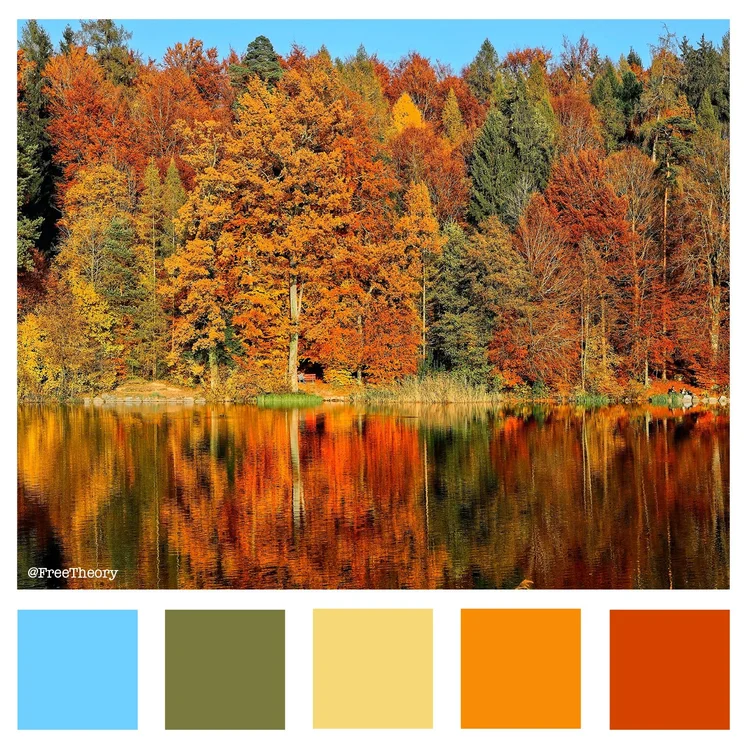 Vibrant Trees Color Palette — Free Theory