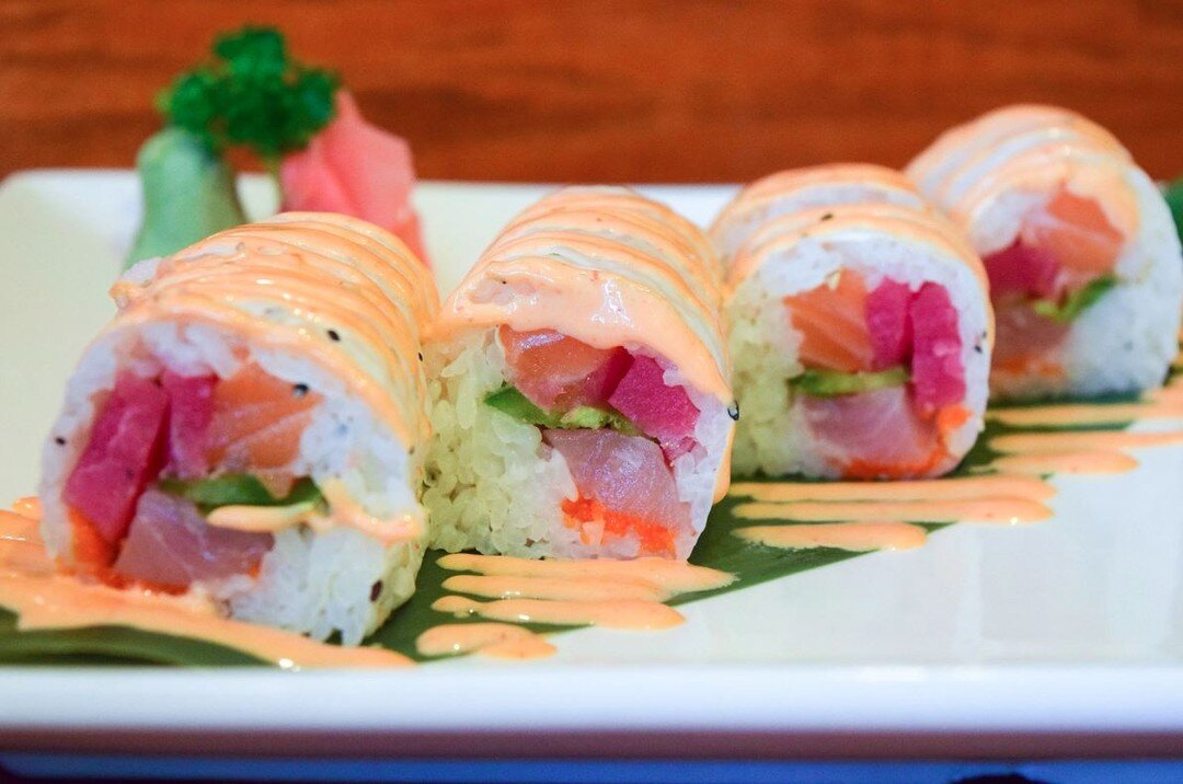 Enjoy the taste of tuna, jalape&ntilde;o peppers, spicy mayo, and more when you order our delicious Sakura Roll! #iwasushi #sushi #yum #wenatchee 

Discover more of our dishes to try by following the link in our bio.