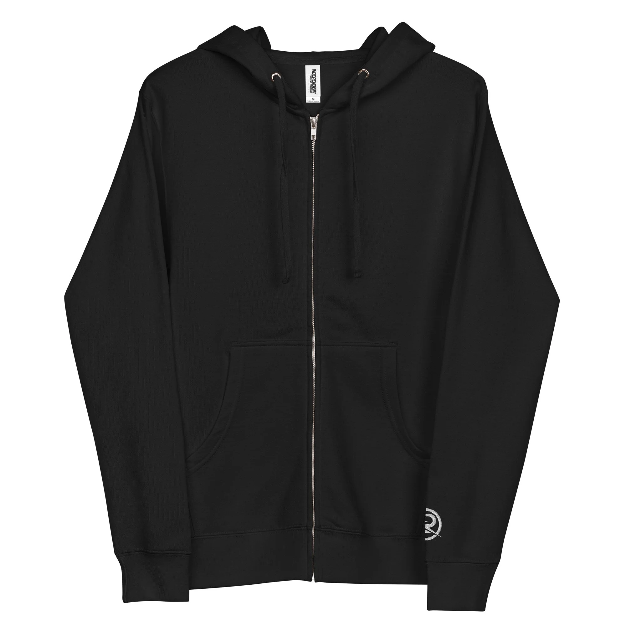 unisex-fleece-zip-up-hoodie-black-front-688161b44ecf6.jpg