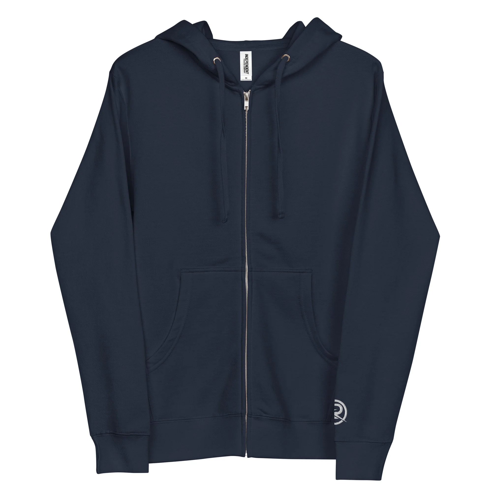 unisex-fleece-zip-up-hoodie-classic-navy-front-688161b44f639.jpg
