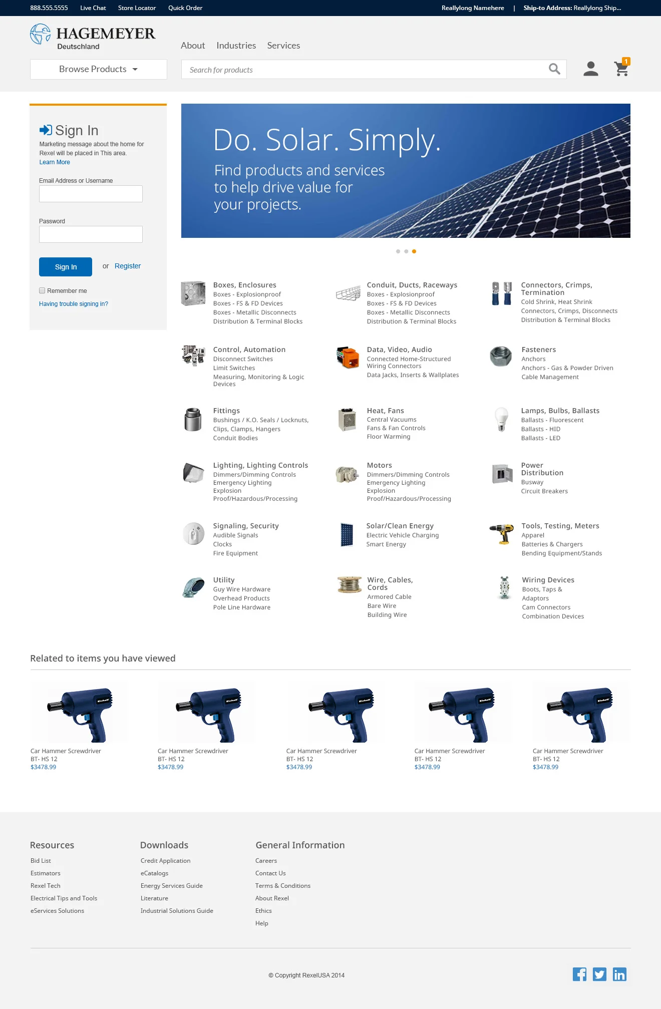 Rexel Home Page