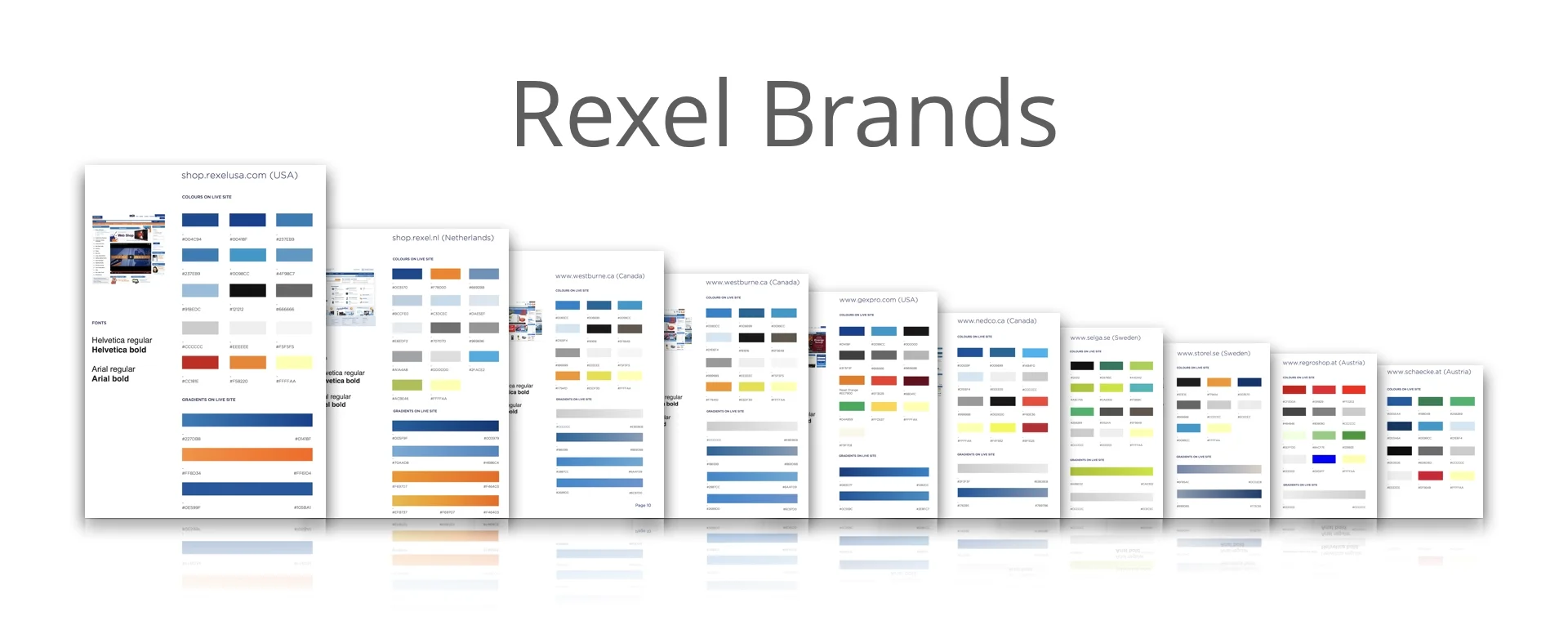  We began by taking a visual inventory of the first 10 brands prioritized for migration. &nbsp;Some brands and countries had existing documentation to pull from, but many did not. &nbsp;For those who didn't we either color matched digital marketing m