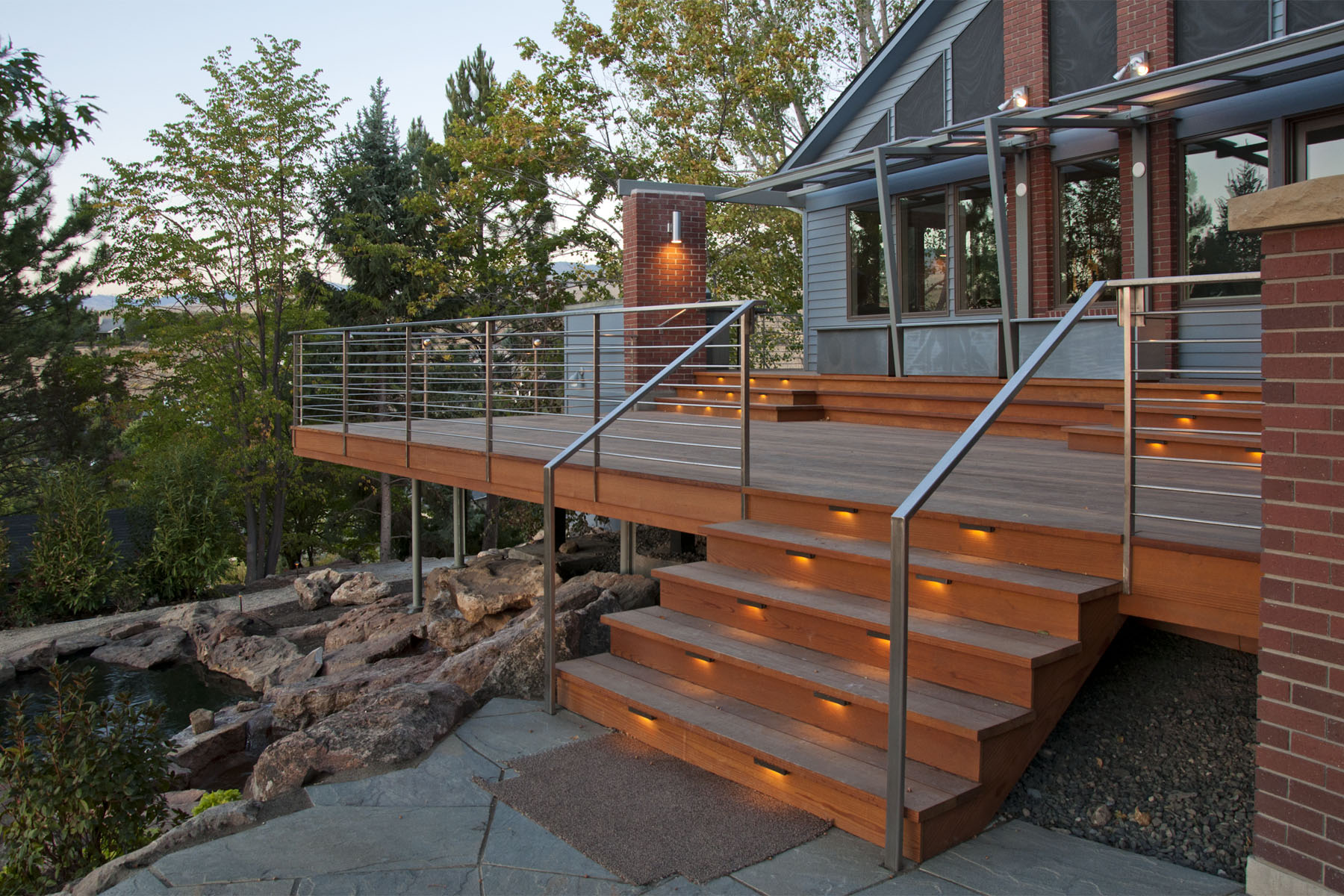 stairs to back porch