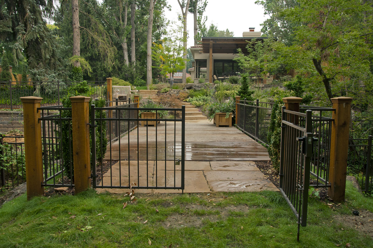 fencing around bridge