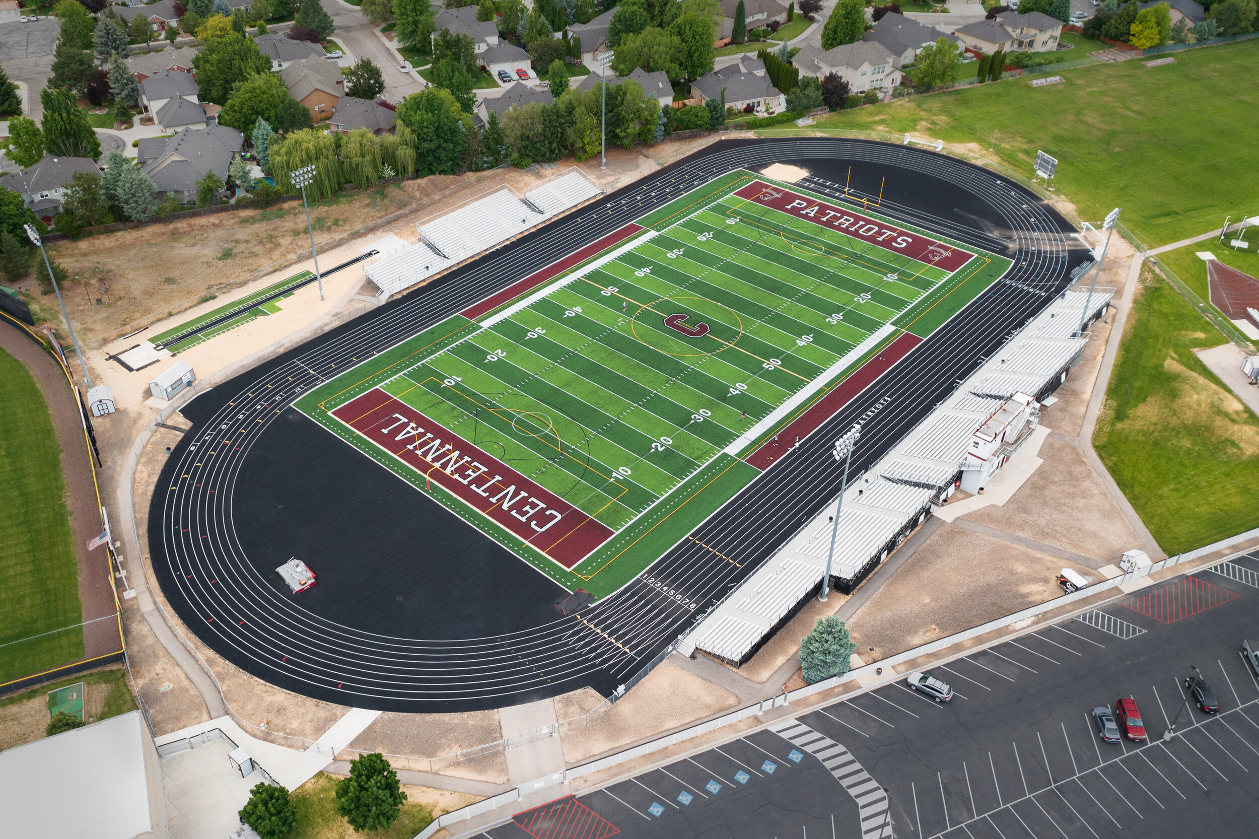 High School Football Field Turf