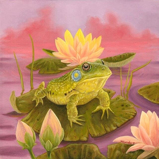 He sits on his throne of lily pads, the king of these calm waters. His song is one that heals, and can be heard throughout his watery kingdom. He is a master of emotions, and will guide you into the depths of your own to truly honor your feelings and