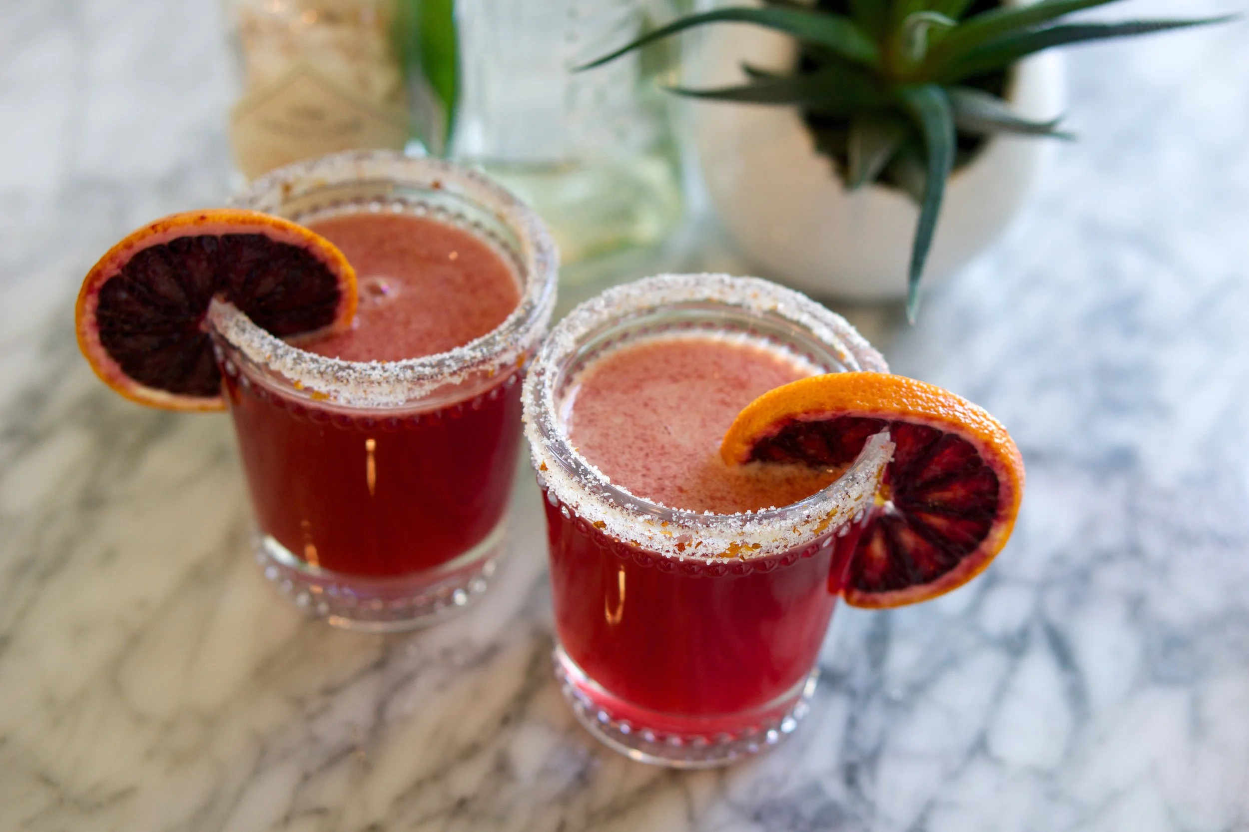Spicy Blood Orange Margaritas