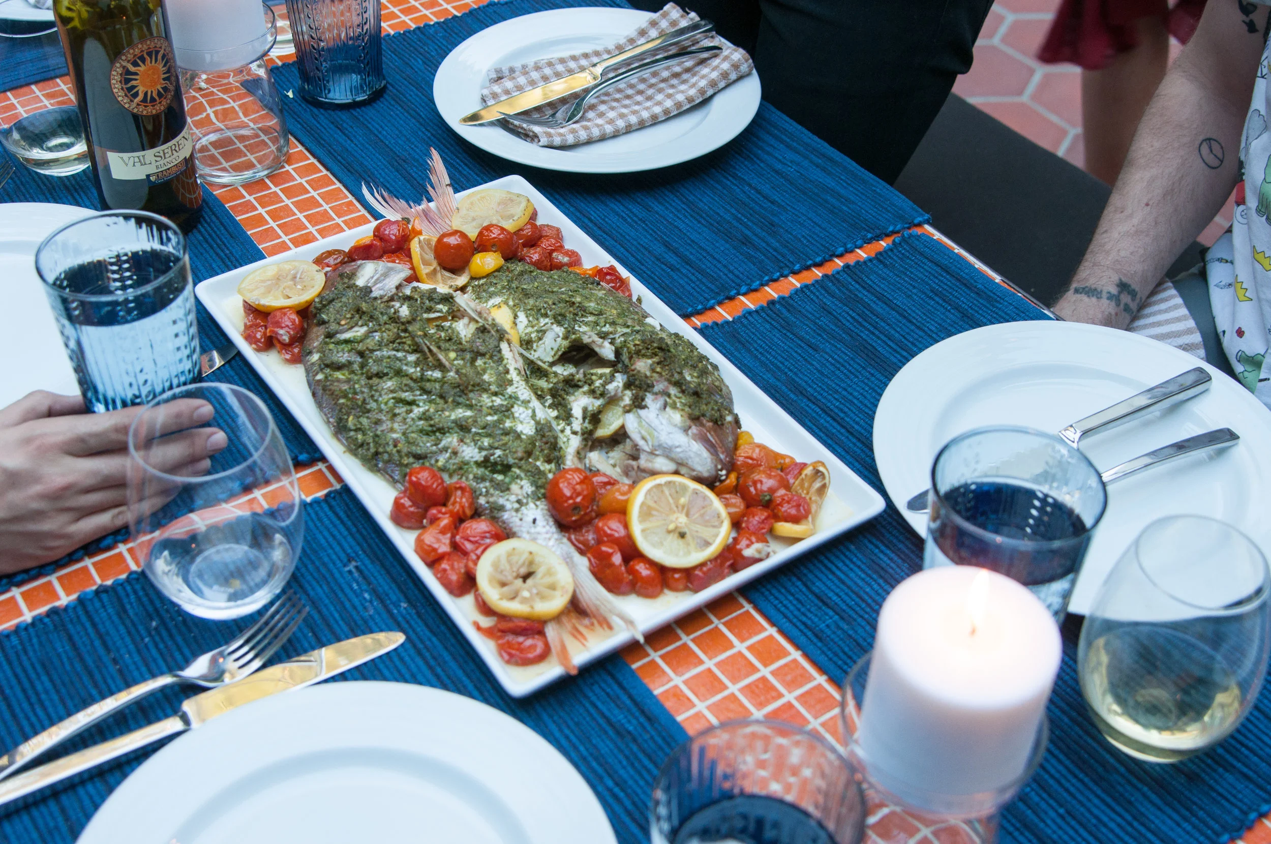 Whole Roasted Red Snapper