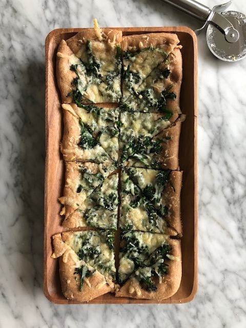 Lemony-Broccolini Flatbreads