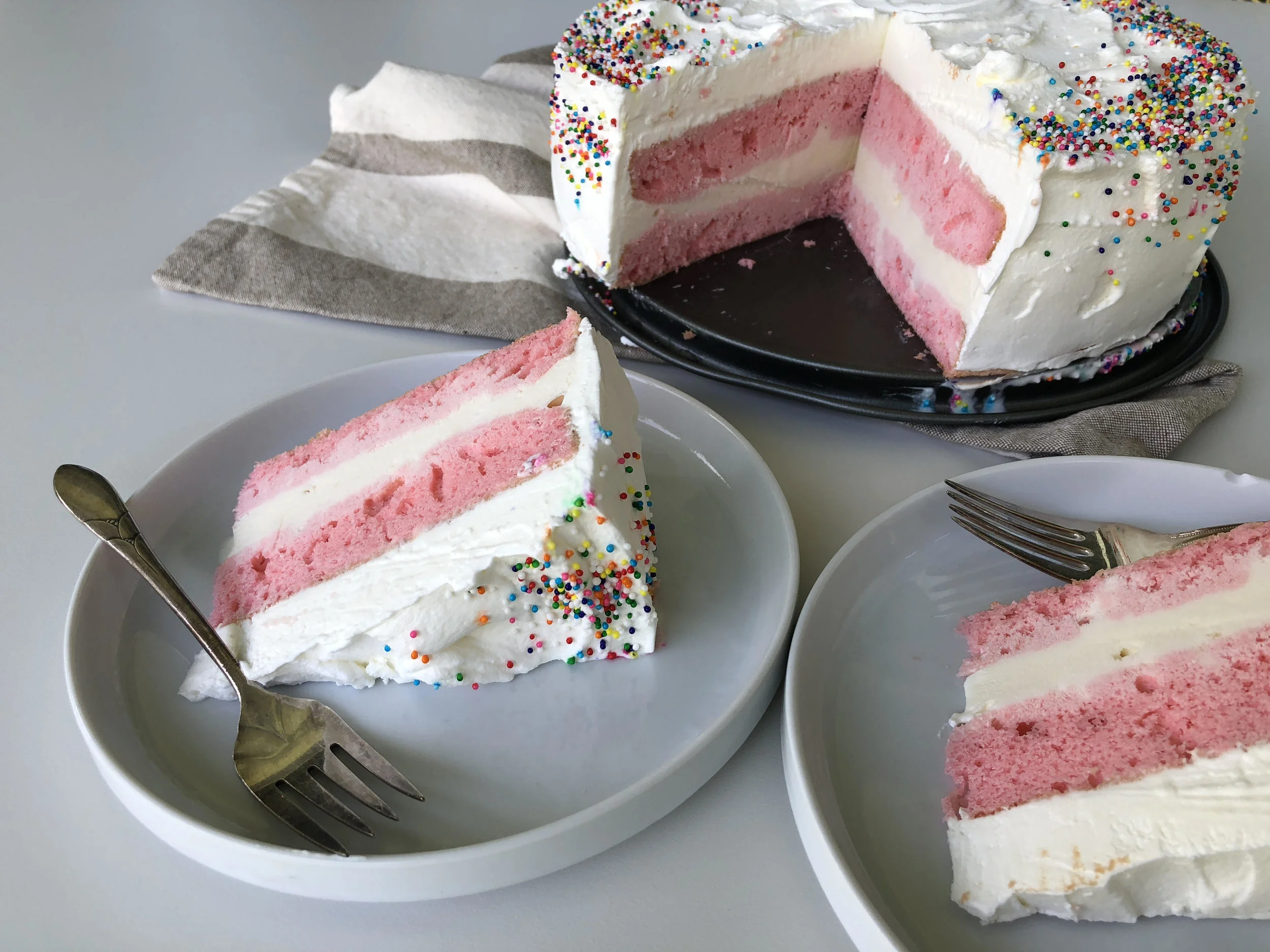 Strawberry Ice Cream Cake