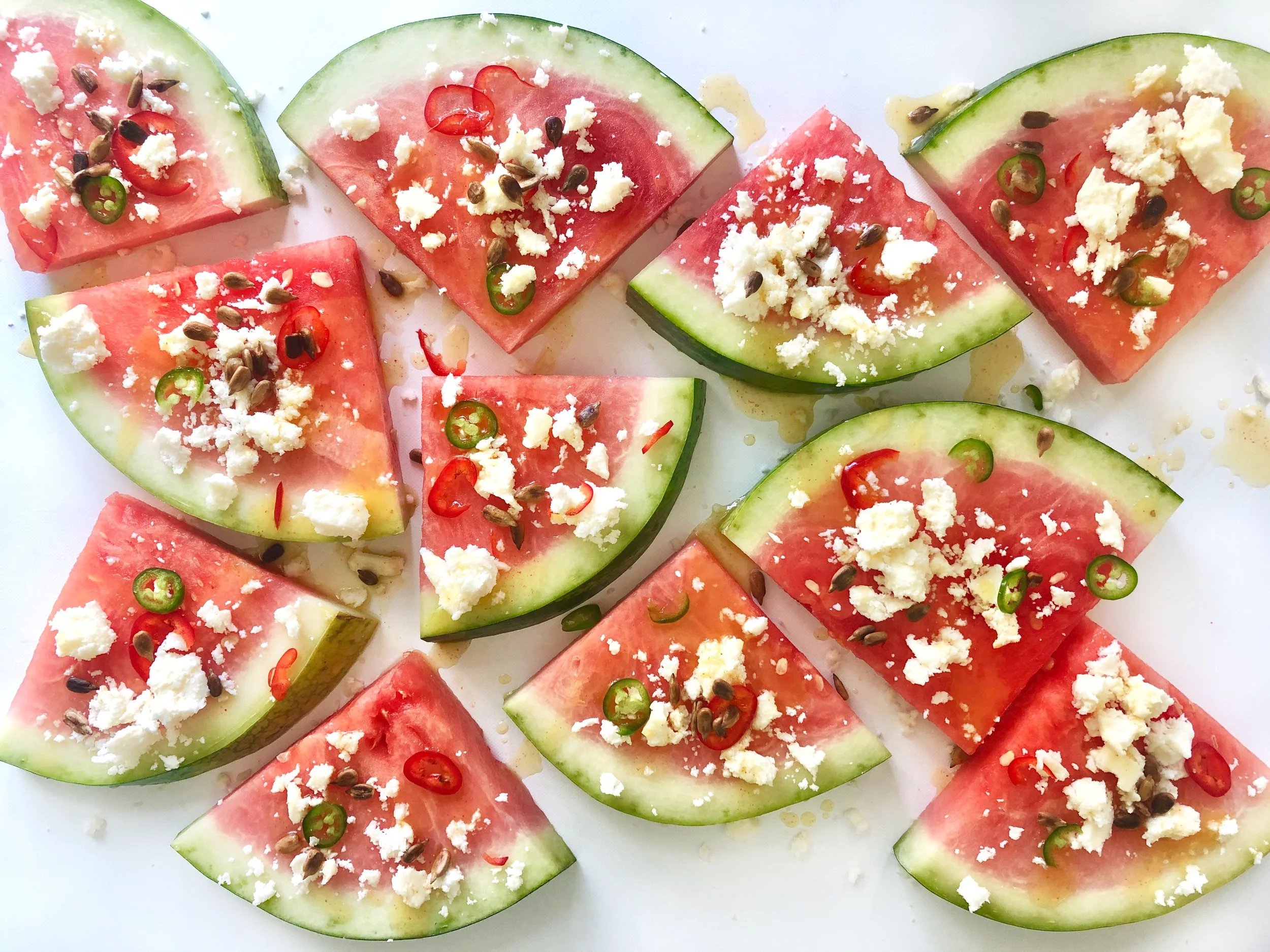 Watermelon with Jalapeño-Lime Vinaigrette