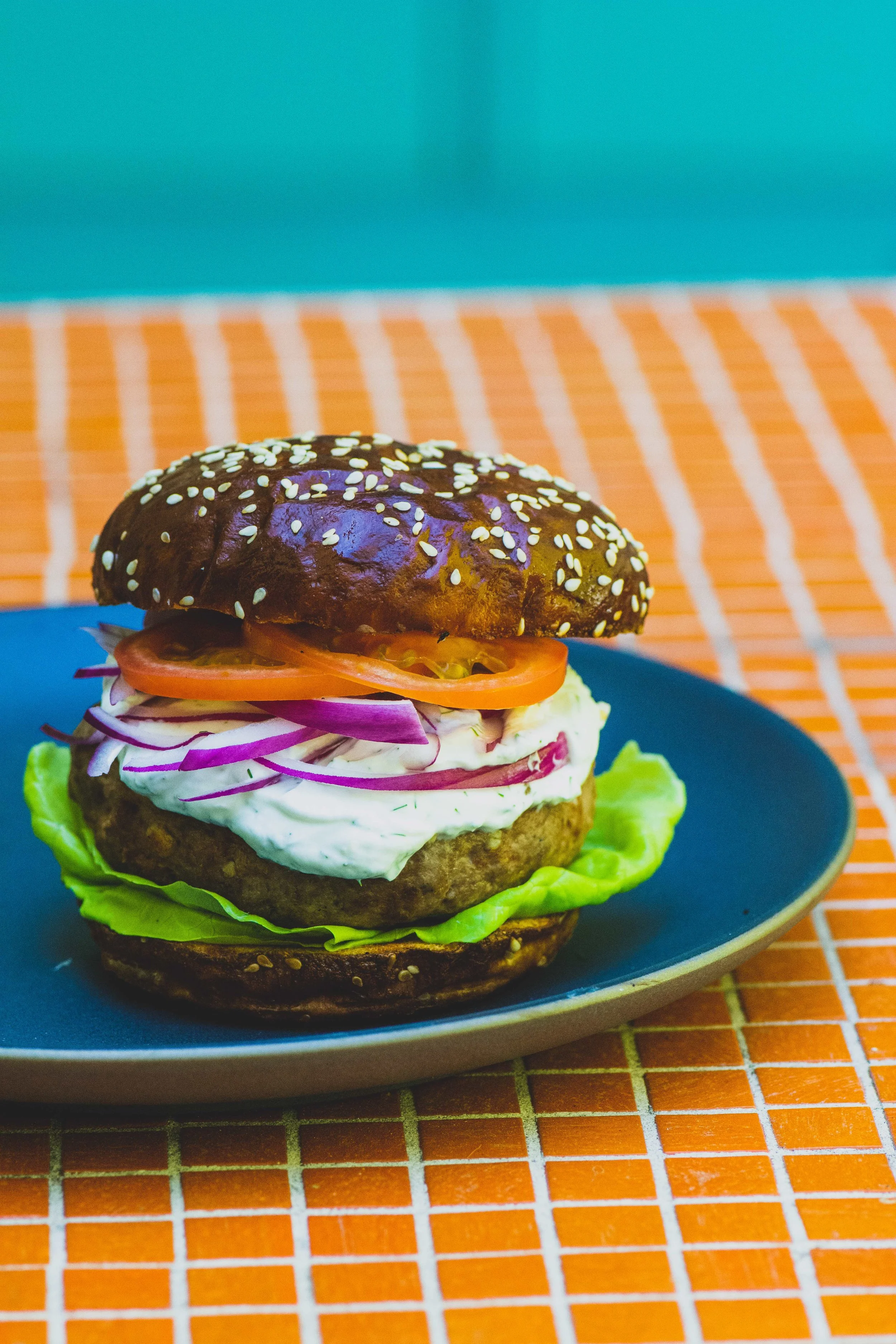 Rosemary &amp; Feta Lamb Burgers