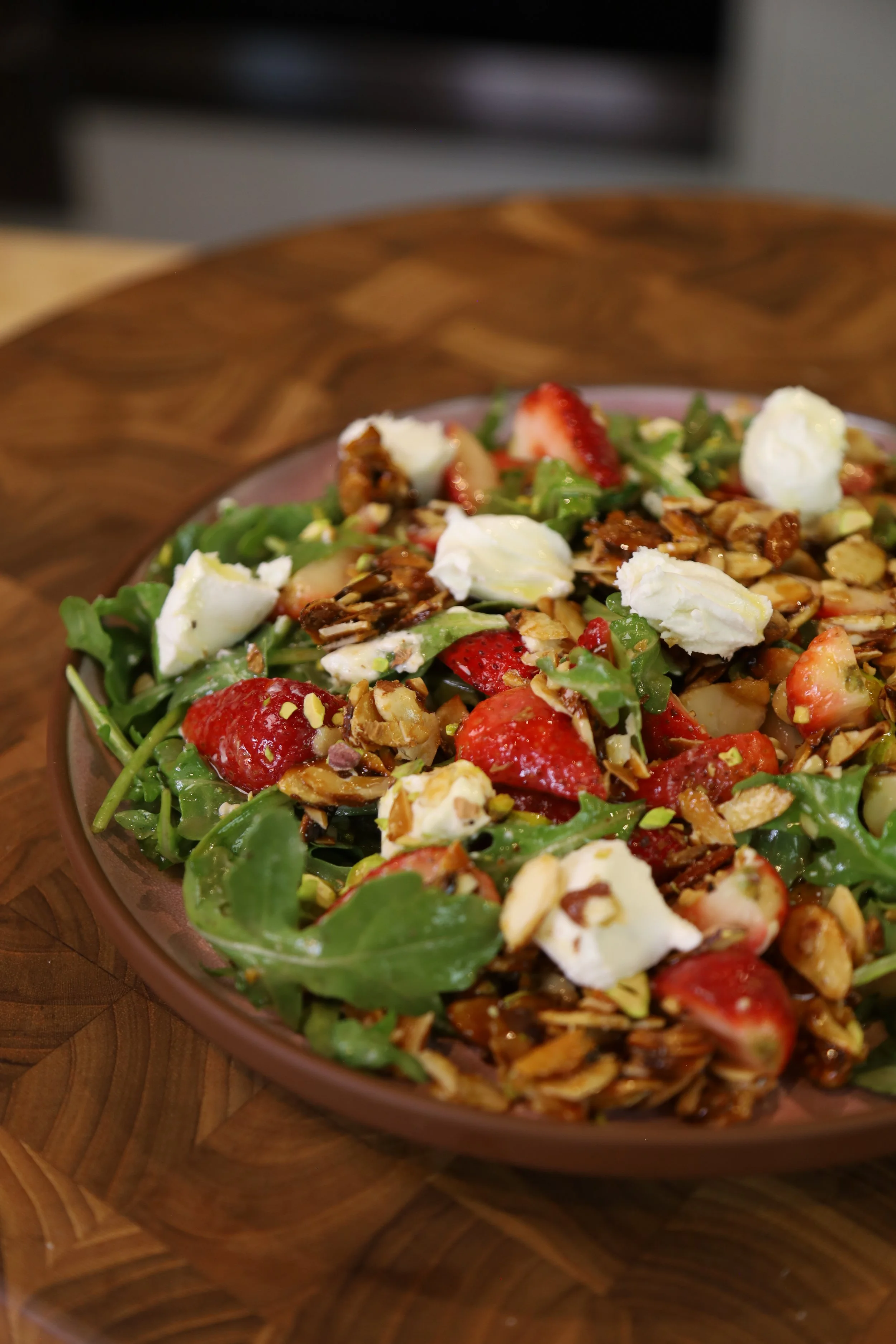 Strawberry and Goat Cheese with Champagne Vinaigrette