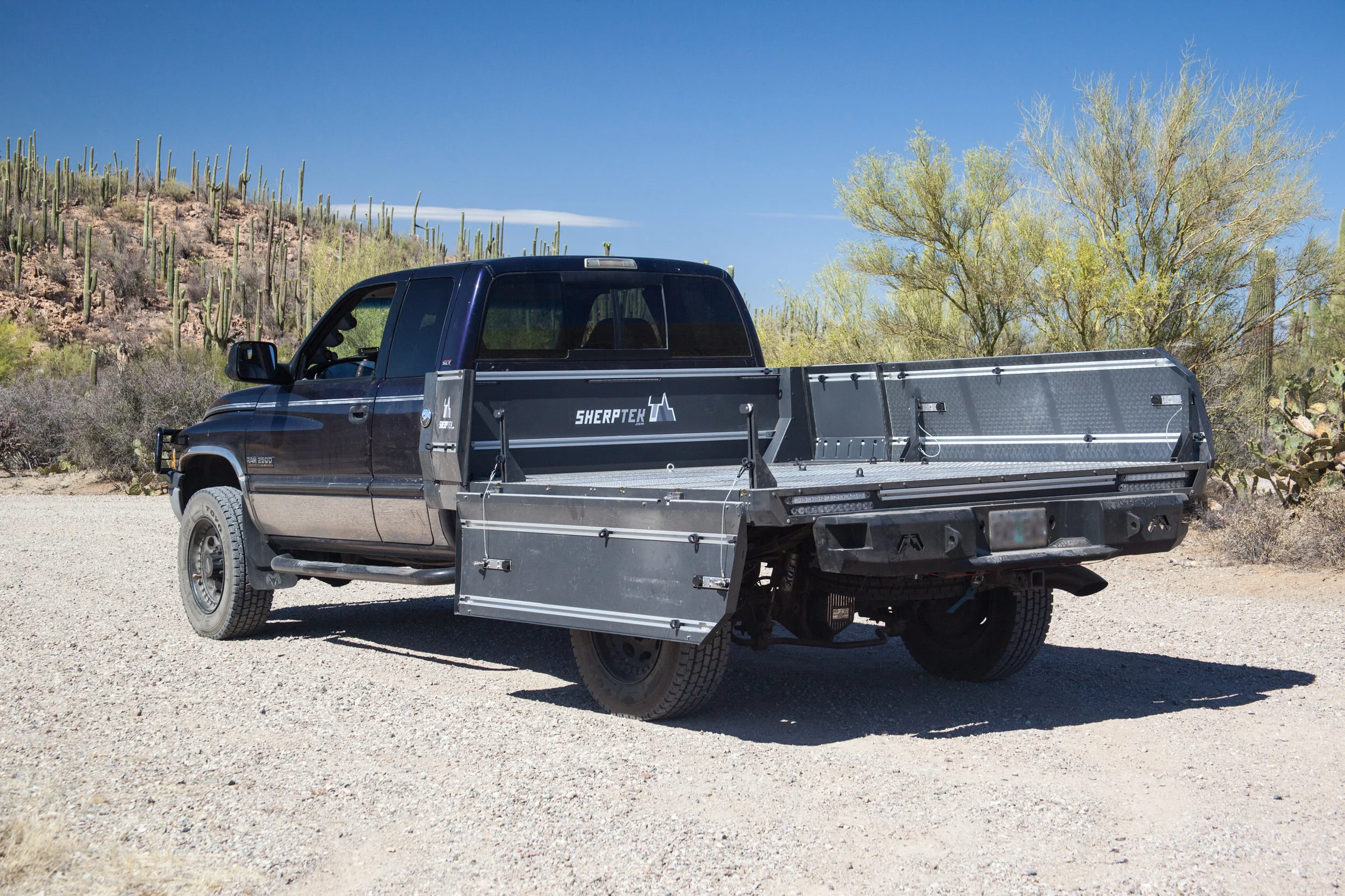 Ram truck with modular truck bed replacement system: the ultimate gear-hauling solution for your pickup truck.
