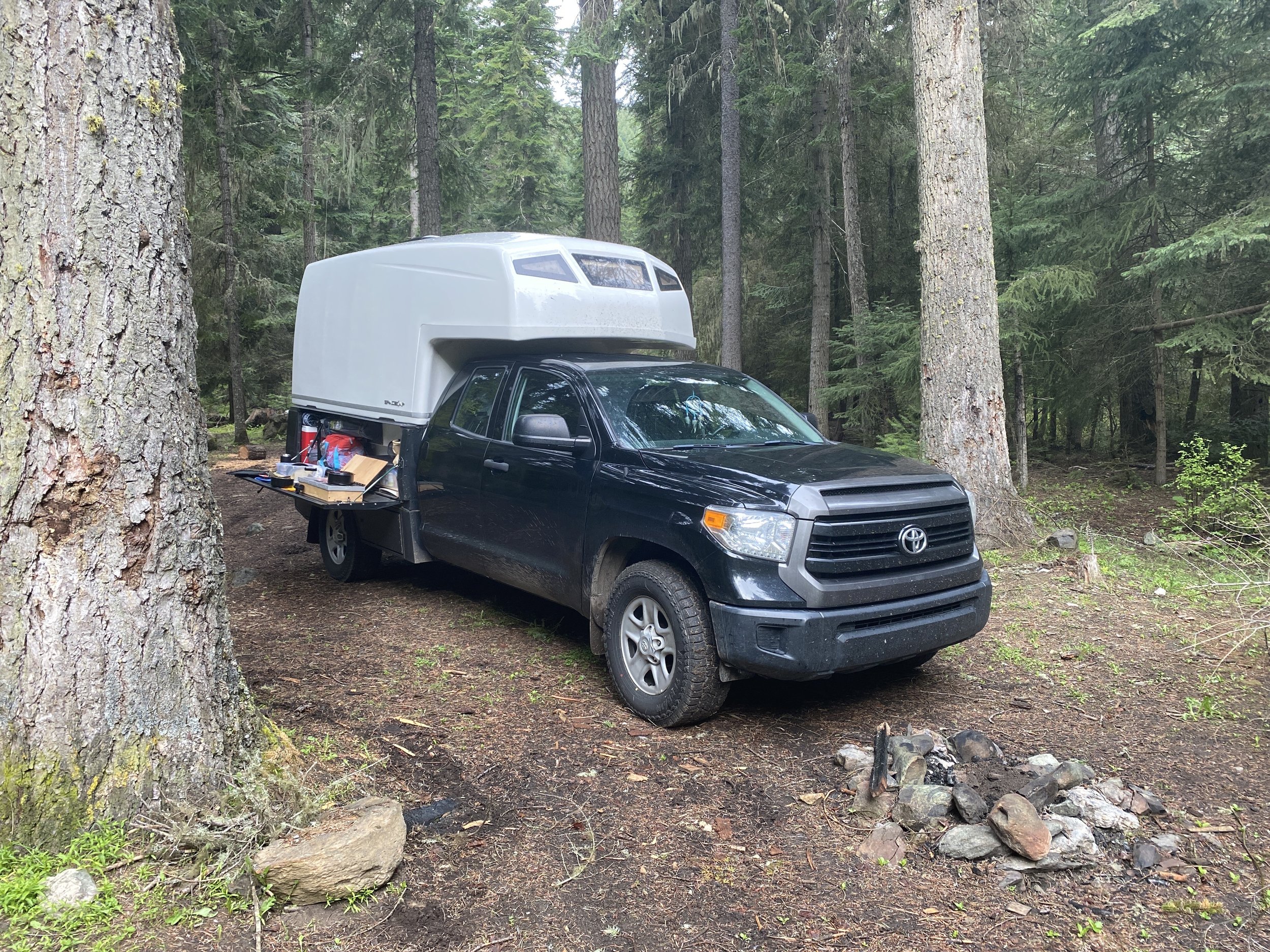 SpaceKap topper on SherpTek truck bed system
