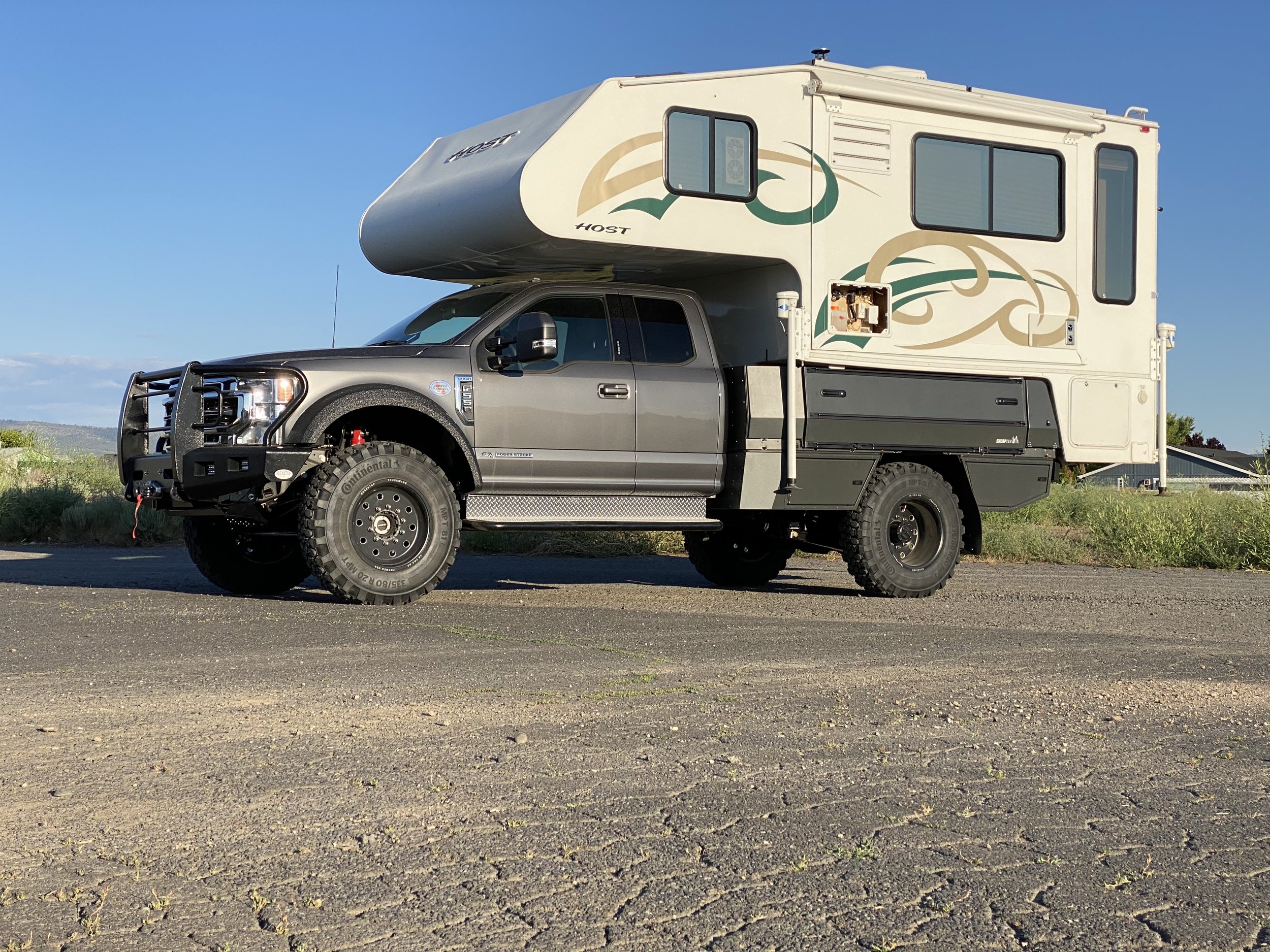 HOST truck camper on SherpTek truck bed system