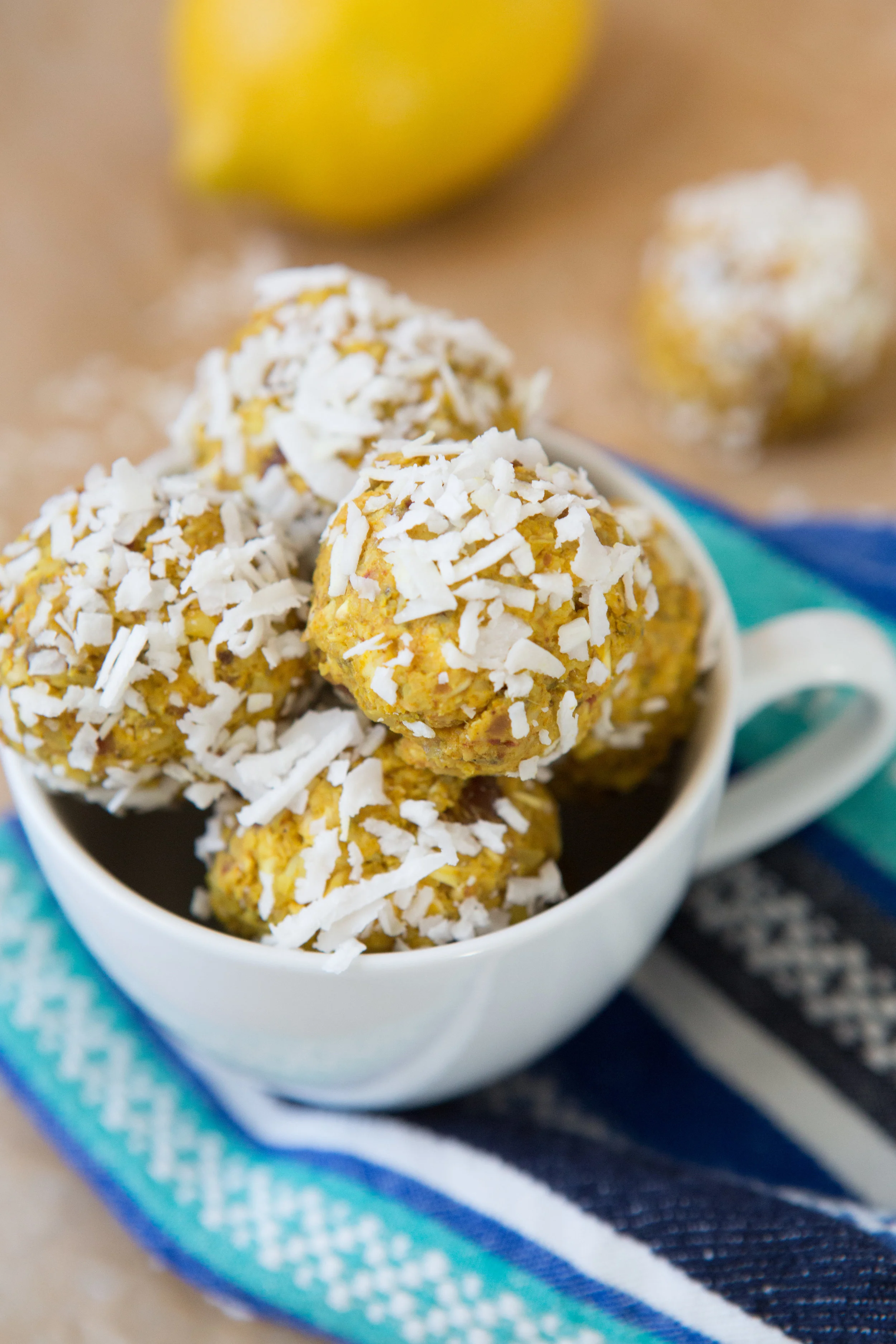 LEMON TURMERIC ENERGY BALLS — Marvelous Foodies