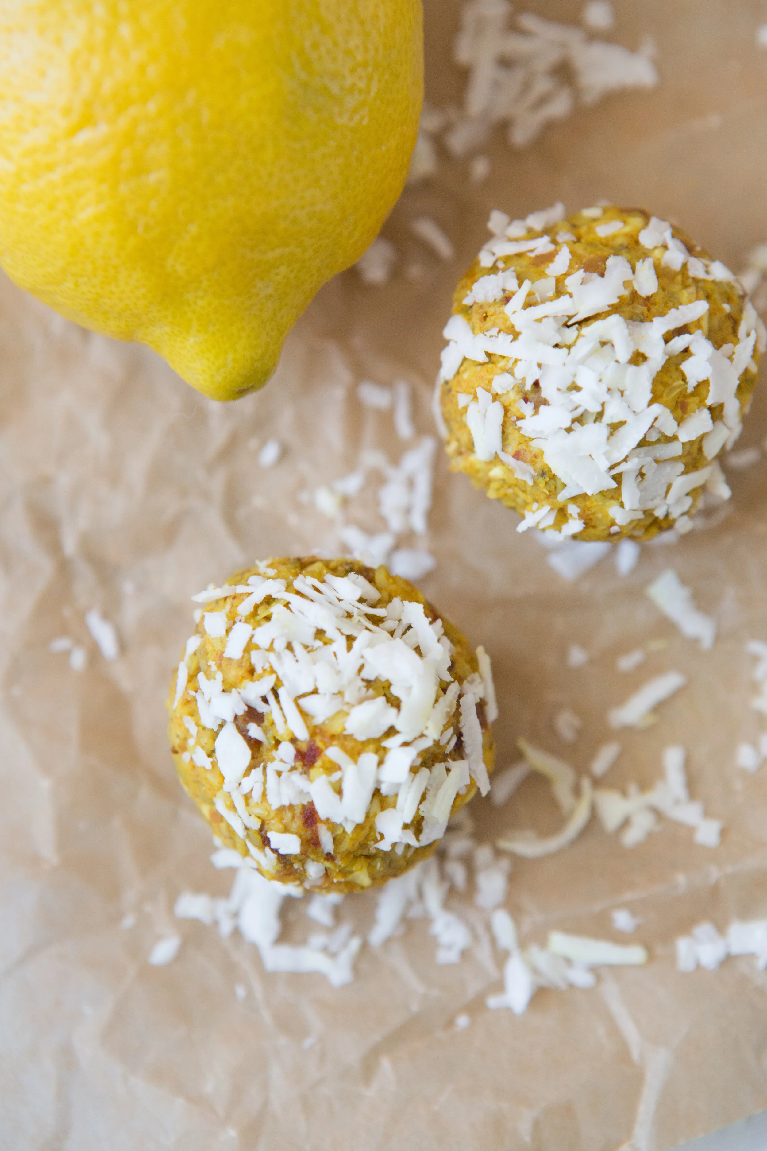 LEMON TURMERIC ENERGY BALLS — Marvelous Foodies