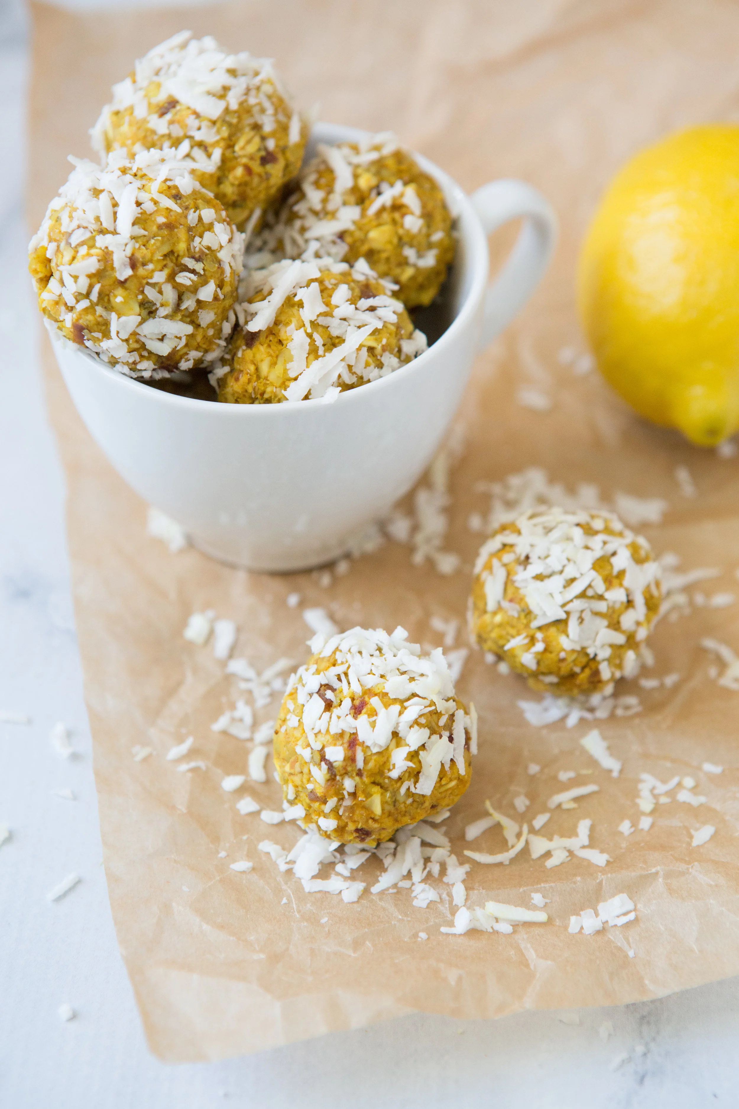LEMON TURMERIC ENERGY BALLS — Marvelous Foodies