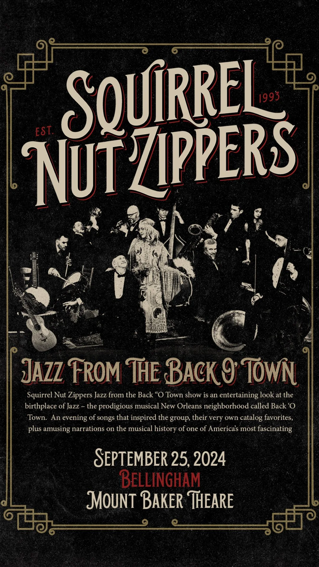 Squirrel Nut Zippers “Jazz from the Back O’ Town” Tour Comes to Mount Baker Theatre