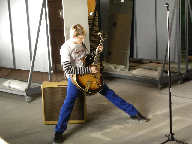 Neil practicing…