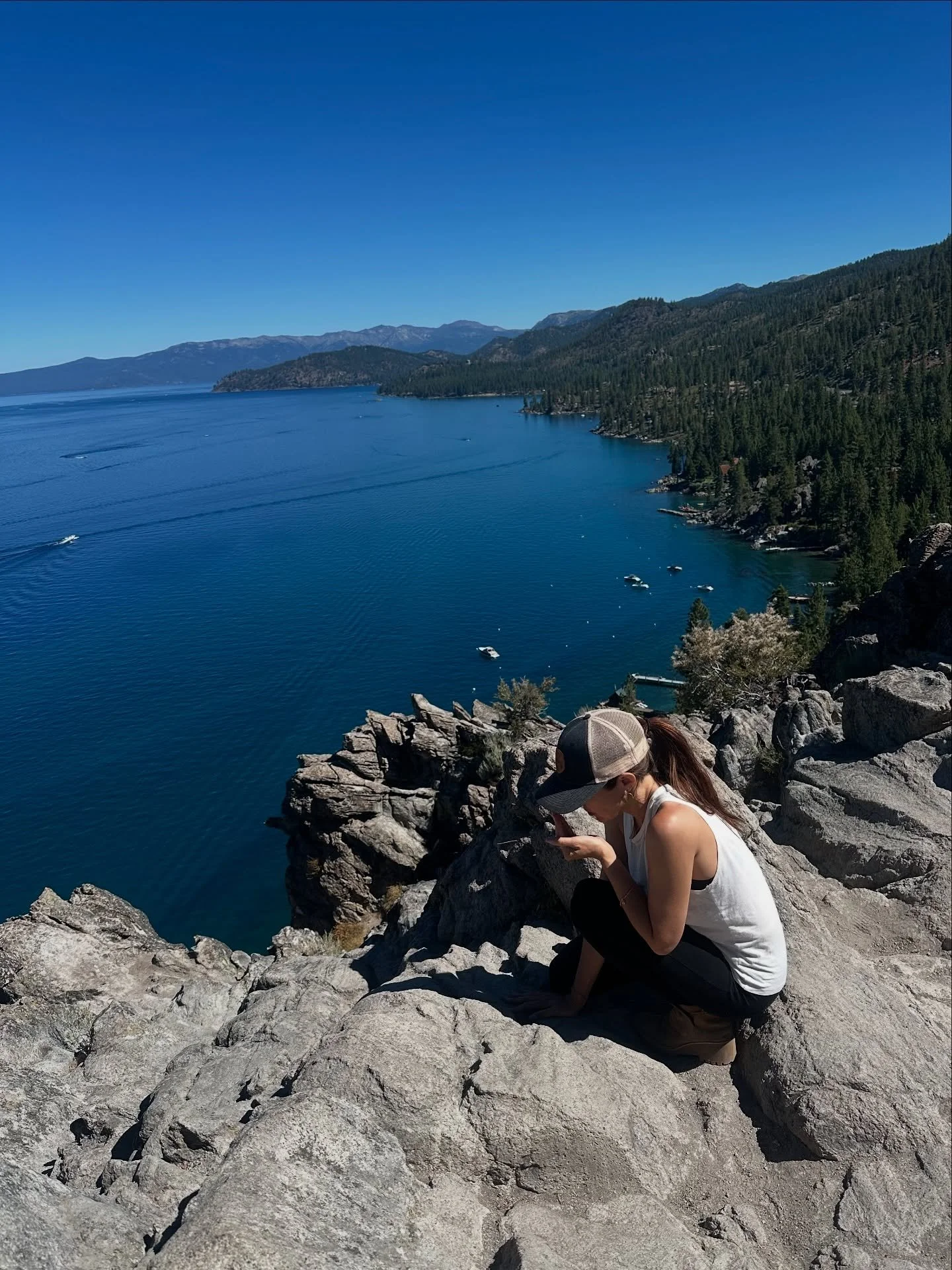 🤍 My sweet friend @taylorquinncole captured me laying offerings and prayers at the top of this beautiful spot we hiked up to together. I experience natural places like this as a representational &ldquo;bridge&rdquo; between heaven and earth; and I d