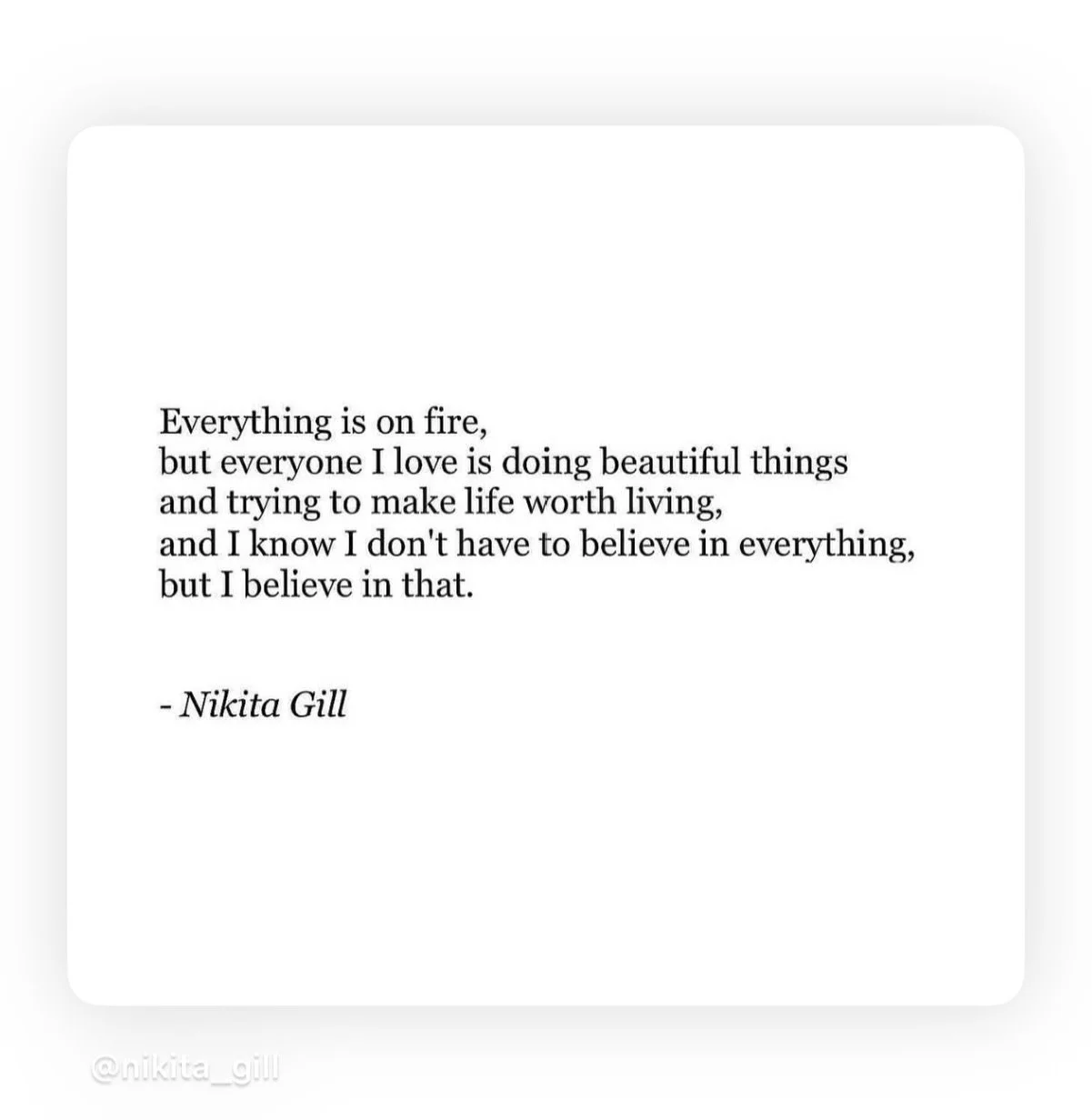❤️&zwj;🔥Love &amp; create like your HEART is on fire. 

This, too, is an antidote to fear. Know that every single action we take matters to the health of the whole. Every thought we have contributes to the web of our collective experience. And expre