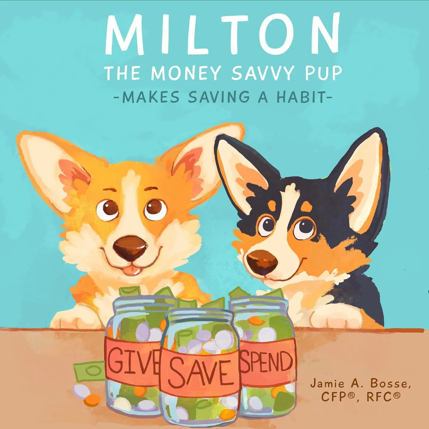 What’s inside Milton Makes Saving a Habit?
Milton’s co-worker Molly does something cool with her paycheck.  
Instead of spending it all, she decides how much she will GIVE, how much she will SAVE, and how much of it she will SPEND.
