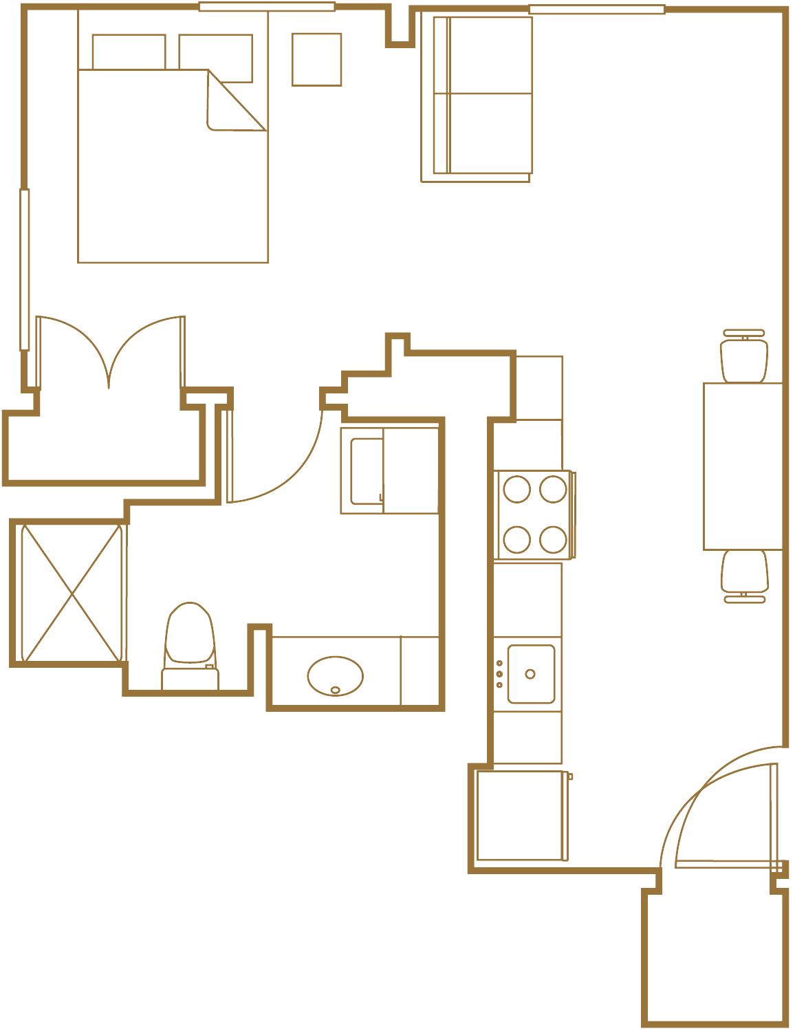 studio floor plan