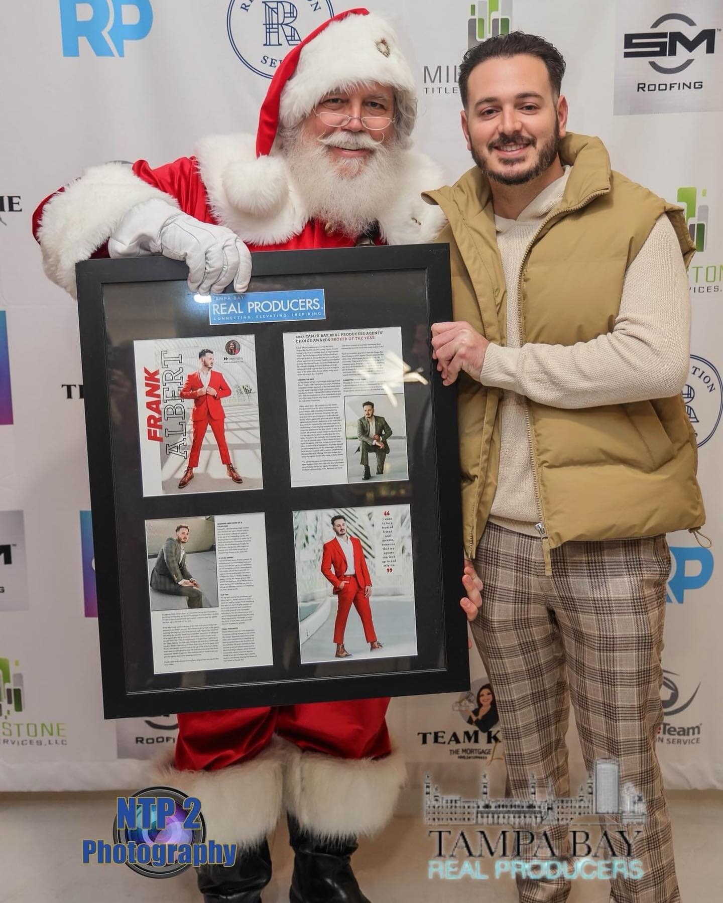 Santa hooked it up this year! As did the @tampabayrealproducers holiday party! Thanks again for the cover and the framed cover is amazing! ❤️🤍❤️🤍
First 3📸 @ntp2photography  and the rest 📸 @jtookthis