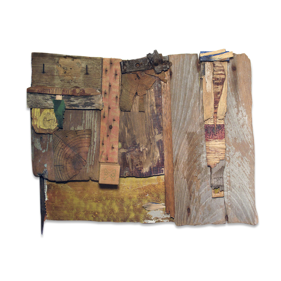  WOODWORKING 4 2014 found objects/mixed media 12 x 15 in 