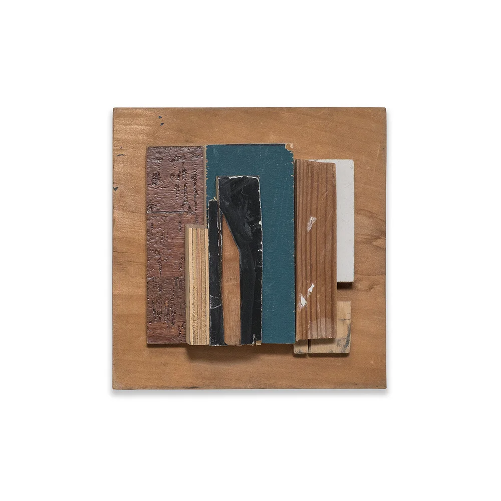 BLUE 2015 found wood 7 x 3 x 6.75 in