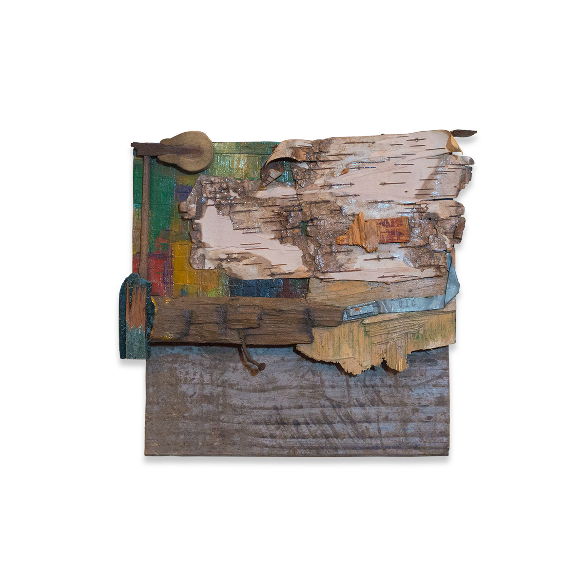  LITTLE LANDSCAPE 2015 found objects/mixed media 9 x 3 x 10 in 