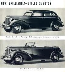 1938 DeSoto LWB (DeSoto ad art CIRCA 1938)