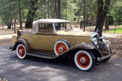 ...THAT CAR WAS THE 1932 PONTIAC MODEL 302 V8 - STUFFING A BIG CAR'S ENGINE IN A LIGHTER MODEL? HEY, when they did THAT 30 YEARS LATER WITH THE GTO, WASN'T IT CALLED A MUSCLE CAR? ( www.Barritt-Jackson.com )
