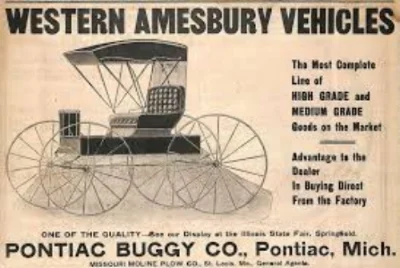 THE PONTIAC BUGGY COMPANY OF PONTIAC, MICHIGAN WAS FOUNDED BY EDWARD MURPHY IN 1892. LIKE WITH STUDEBAKER AND GM'S FOUNDER, BILLY DURANT, MURPHY’S EARLIEST PONTIACS WERE HORSE POWERED. WWW.EN.NUMISTA.COM