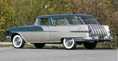 THEY WEREN'T ALL DULL. THE 1956 PONTIAC SAFARI WAS A VERY NICE VARIATION ON CHEVY'S MARVELOUS NOMAD ( www.Journal.ClassicCars.com )